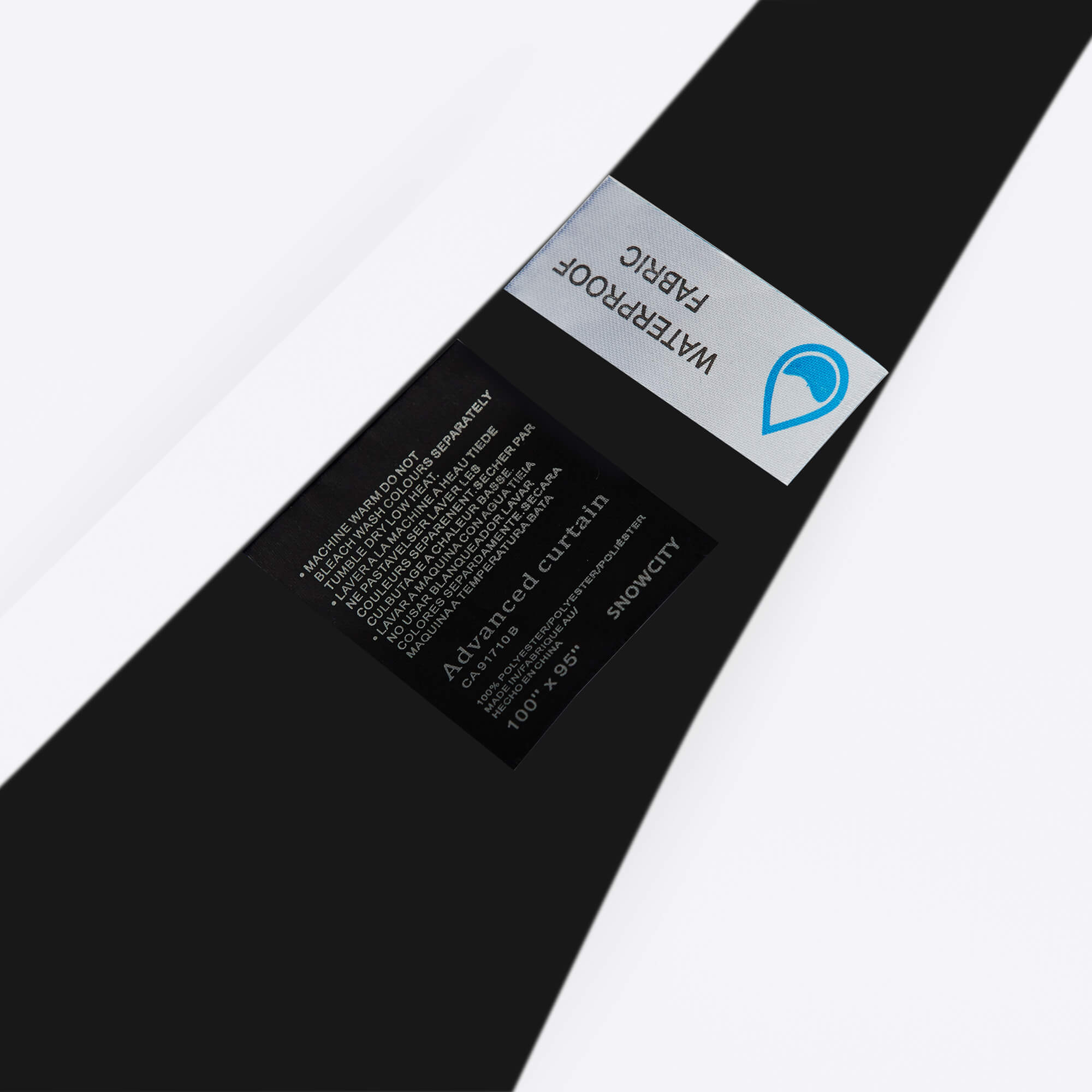 SNOWCITY Blackout Curtains Pure White - Grommet Top