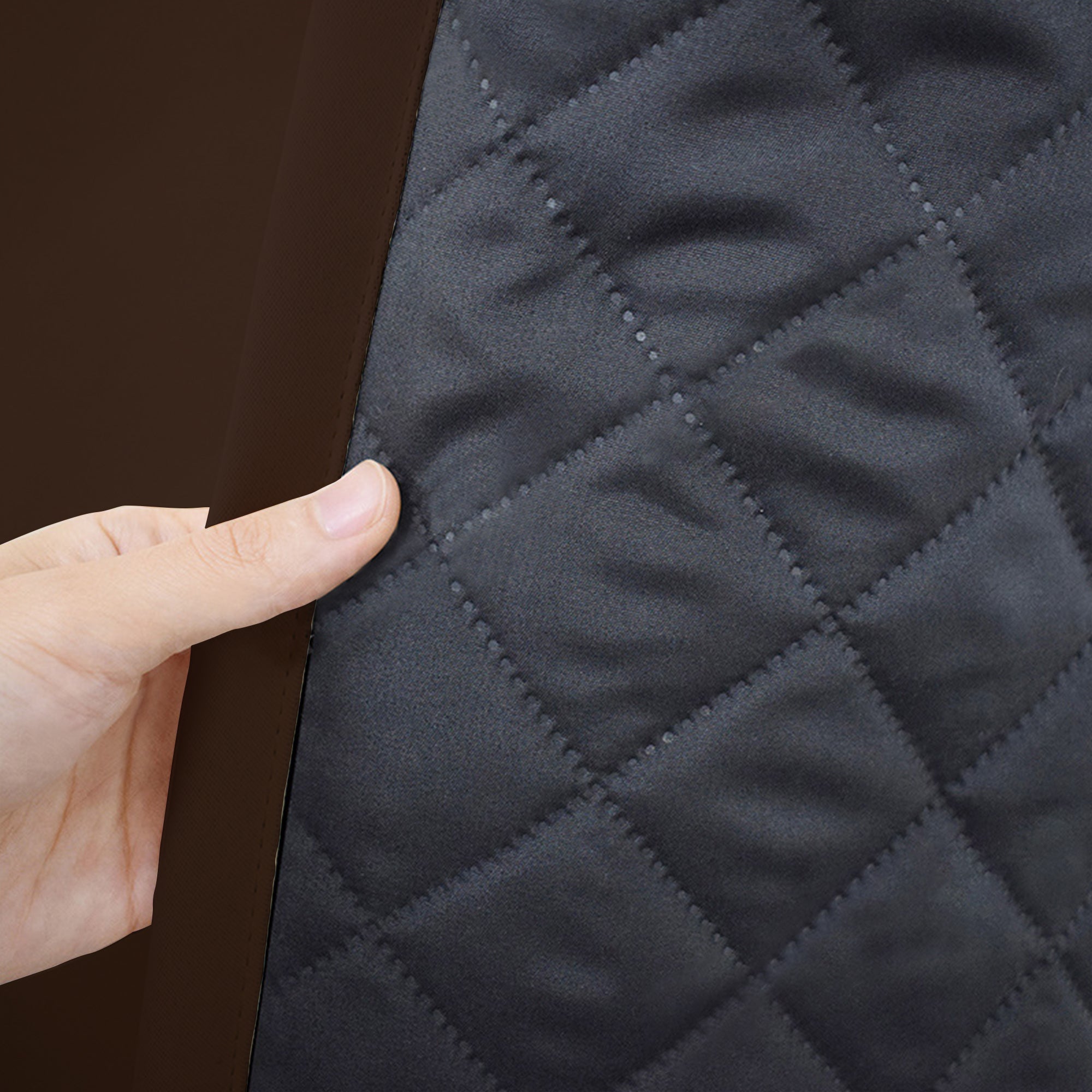 Insulated Outdoor Curtains for Winter - Espresso Brown