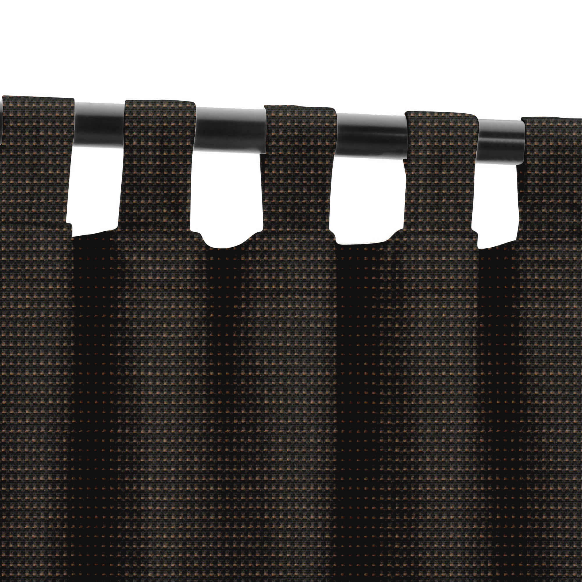 SNOWCITY Custom Sized Outdoor Curtains - Black