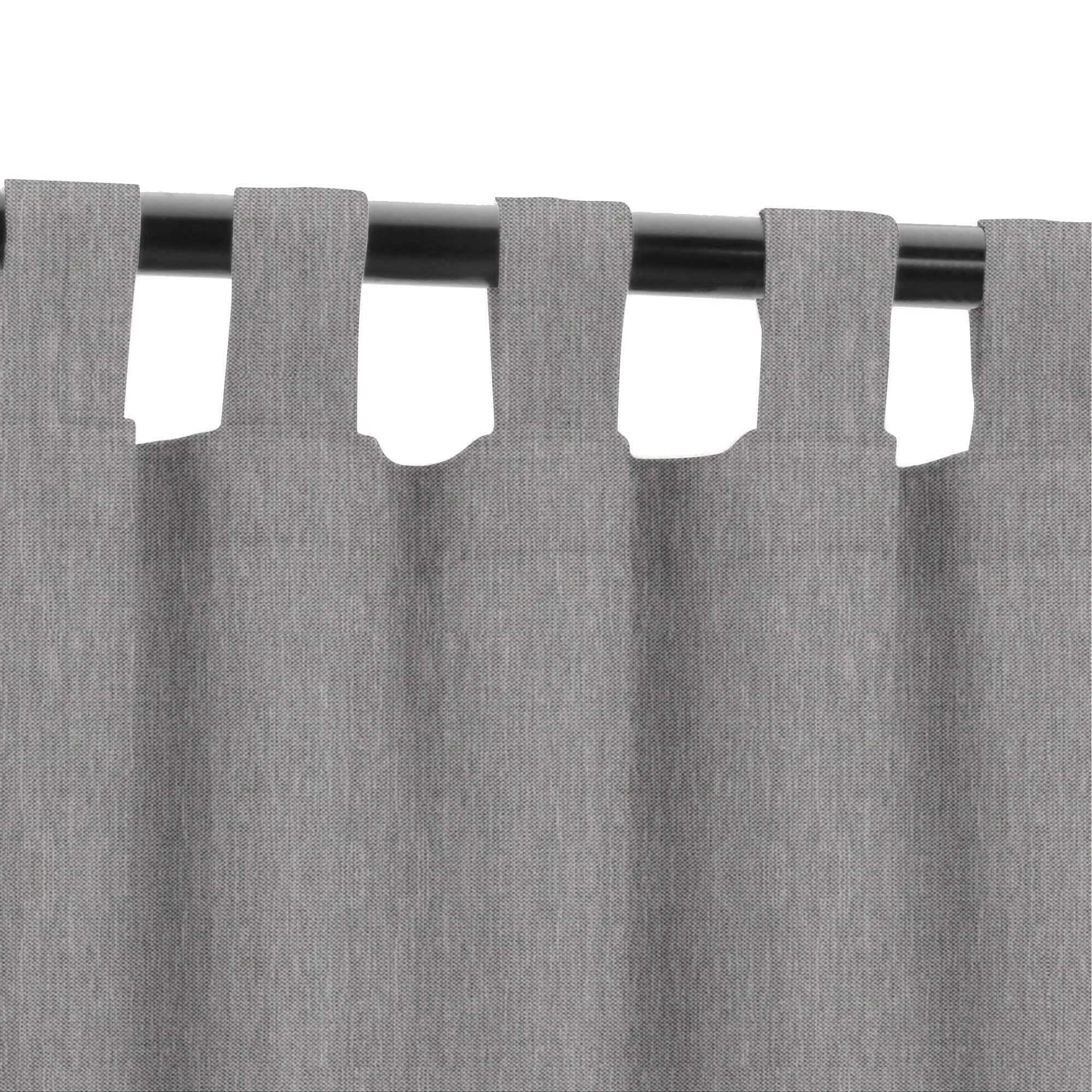 SNOWCITY Custom Sized Outdoor Curtains - Gray