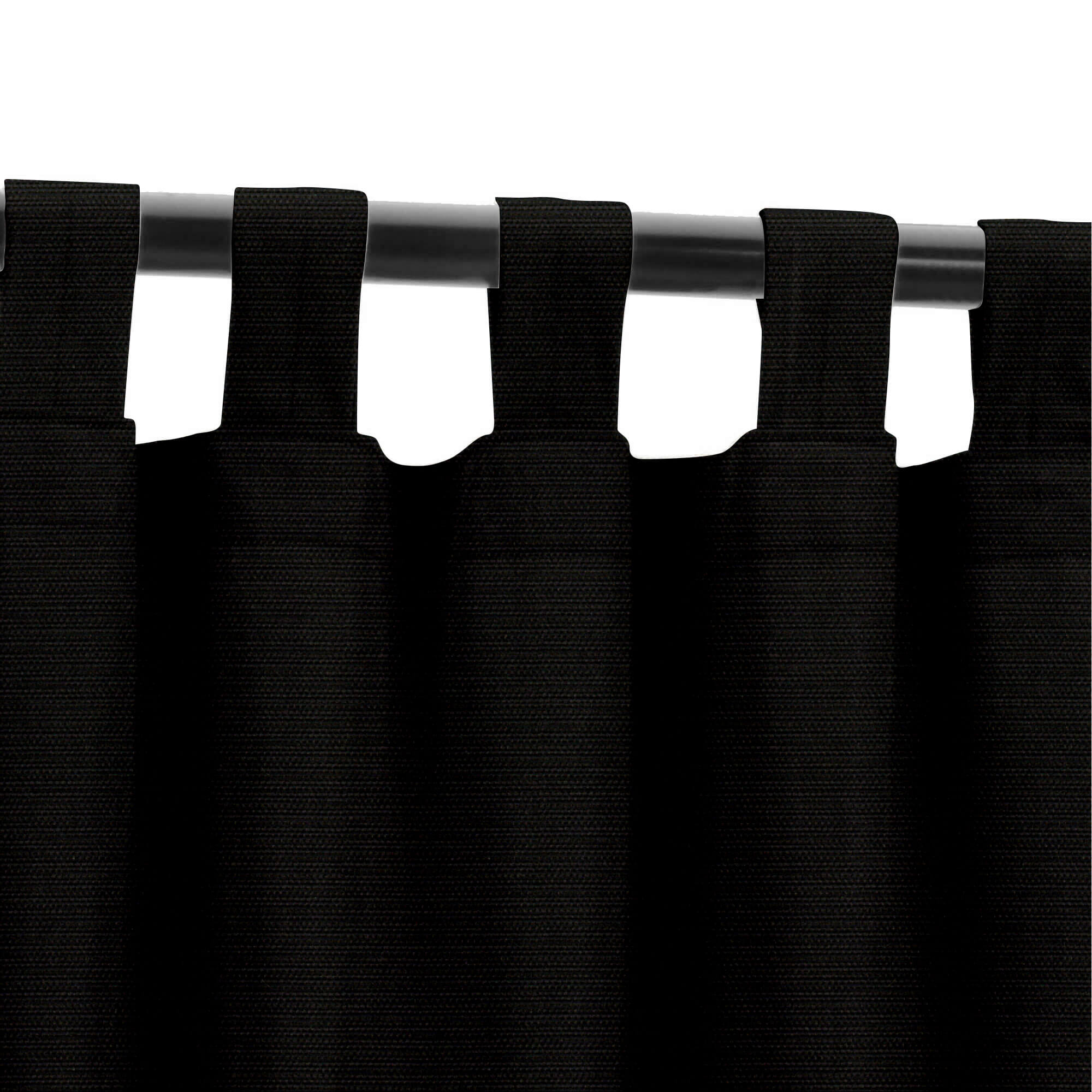 SNOWCITY Custom Sized Outdoor Curtains - Charcoal