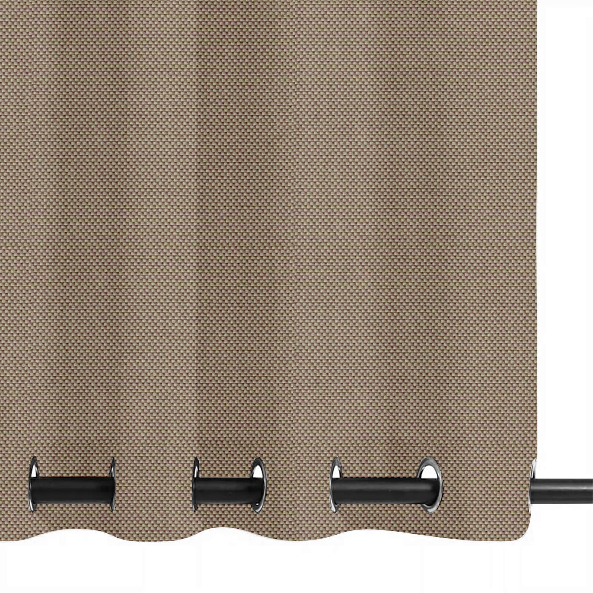 SNOWCITY Custom Sized Outdoor Curtains - Taupe