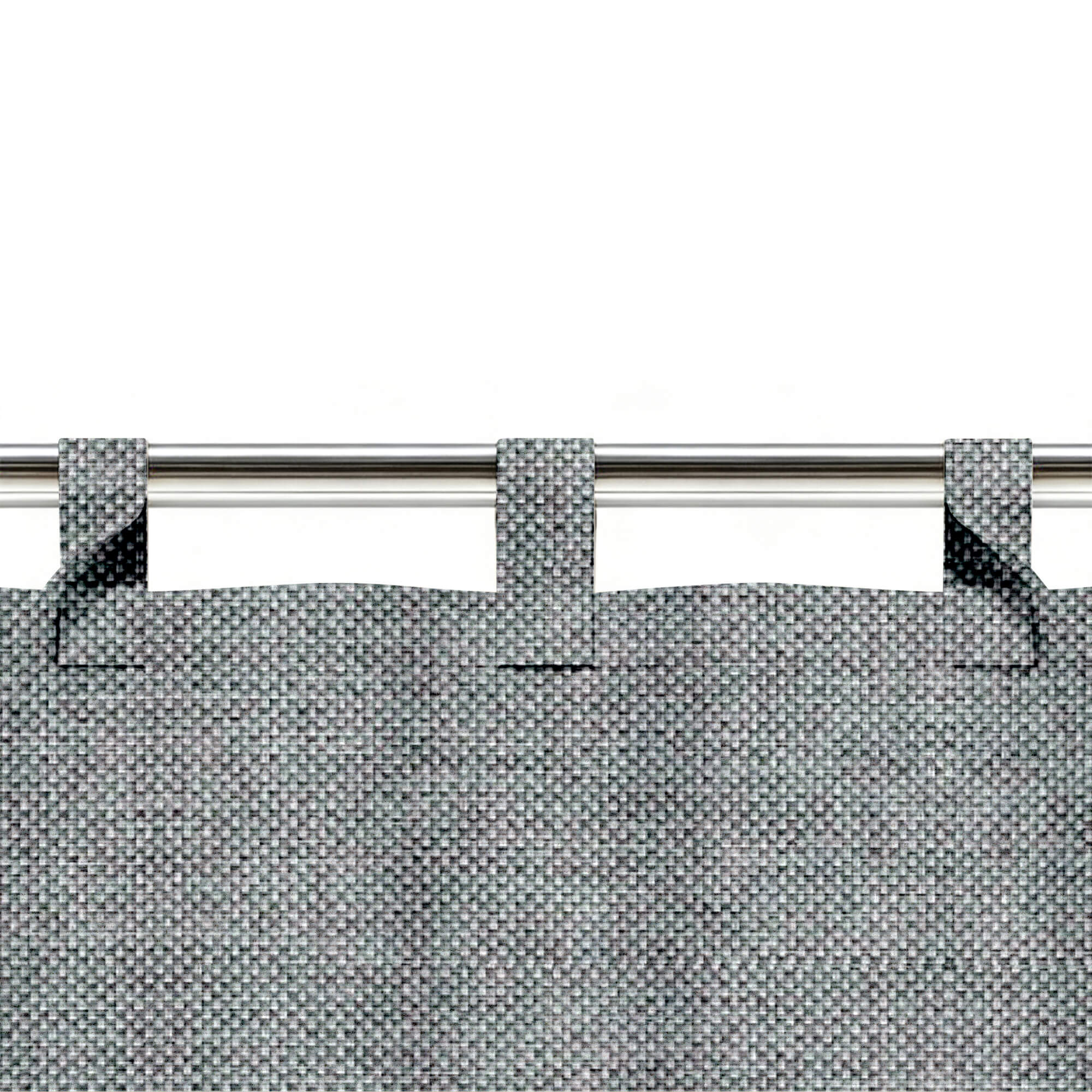 SNOWCITY Custom Sized Outdoor Curtains - Slate Blue