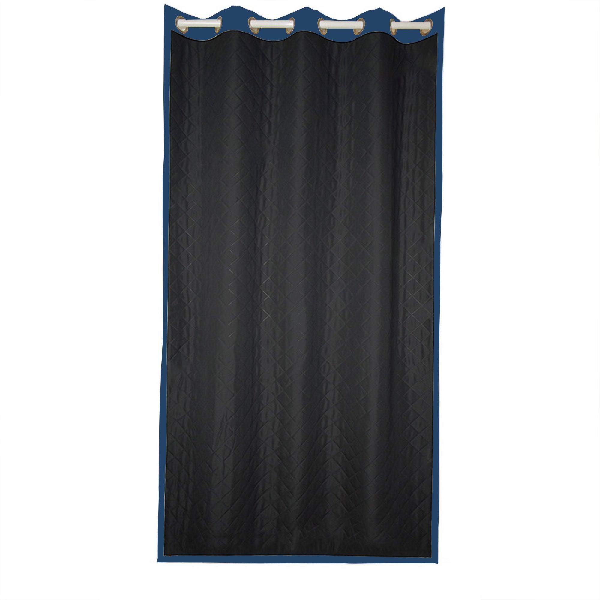 Insulated Outdoor Curtains for Winter - Navy Blue