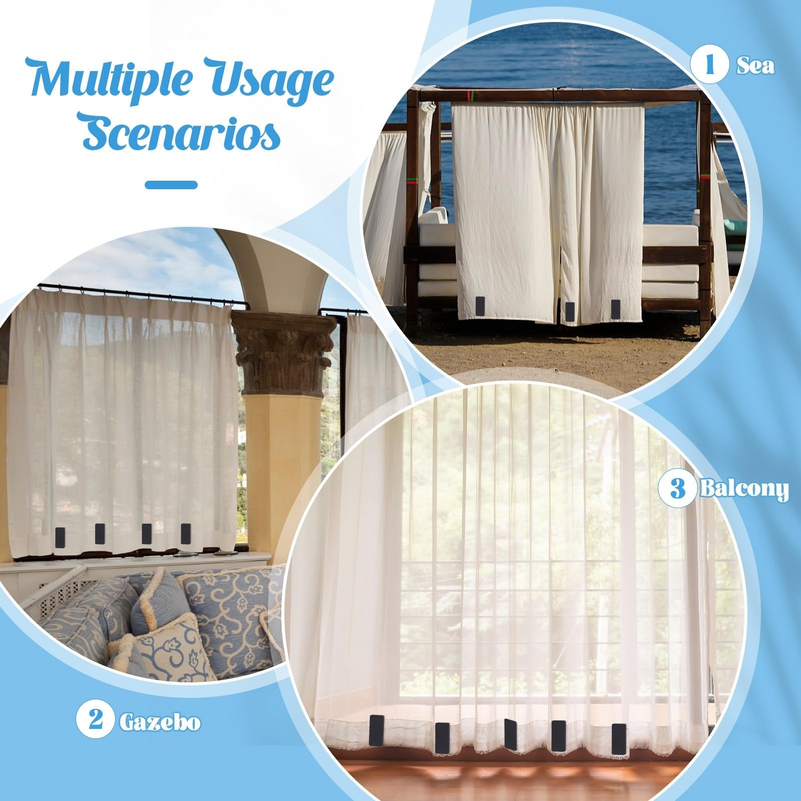Outdoor Curtain Magnetic Weights