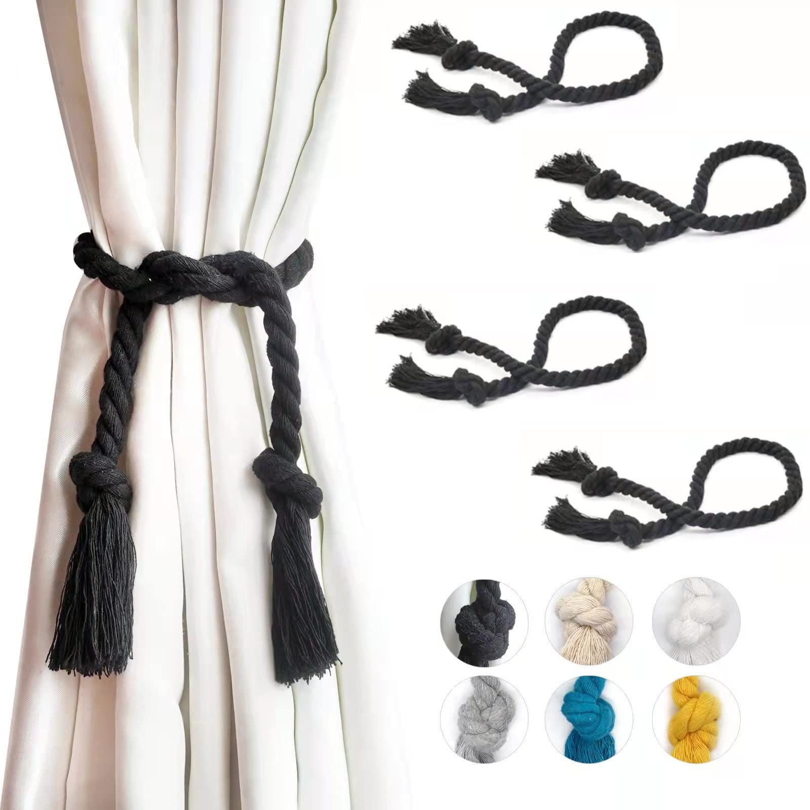 SNOWCITY Cotton Curtain Tiebacks Rope, 1 Pcs