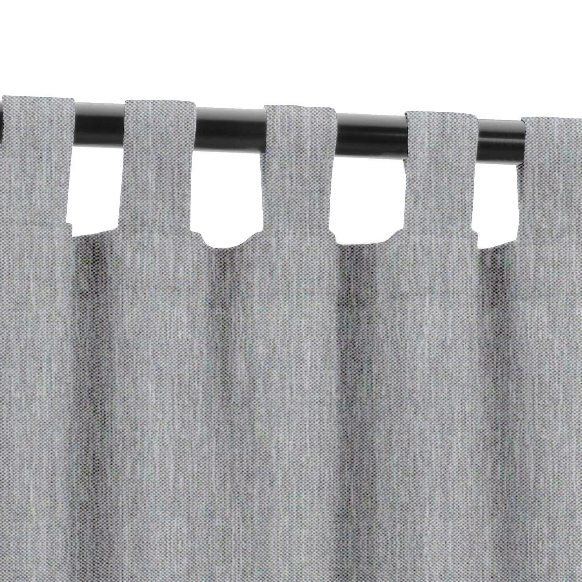 SNOWCITY Custom Sized Outdoor Curtains - Steel Grey