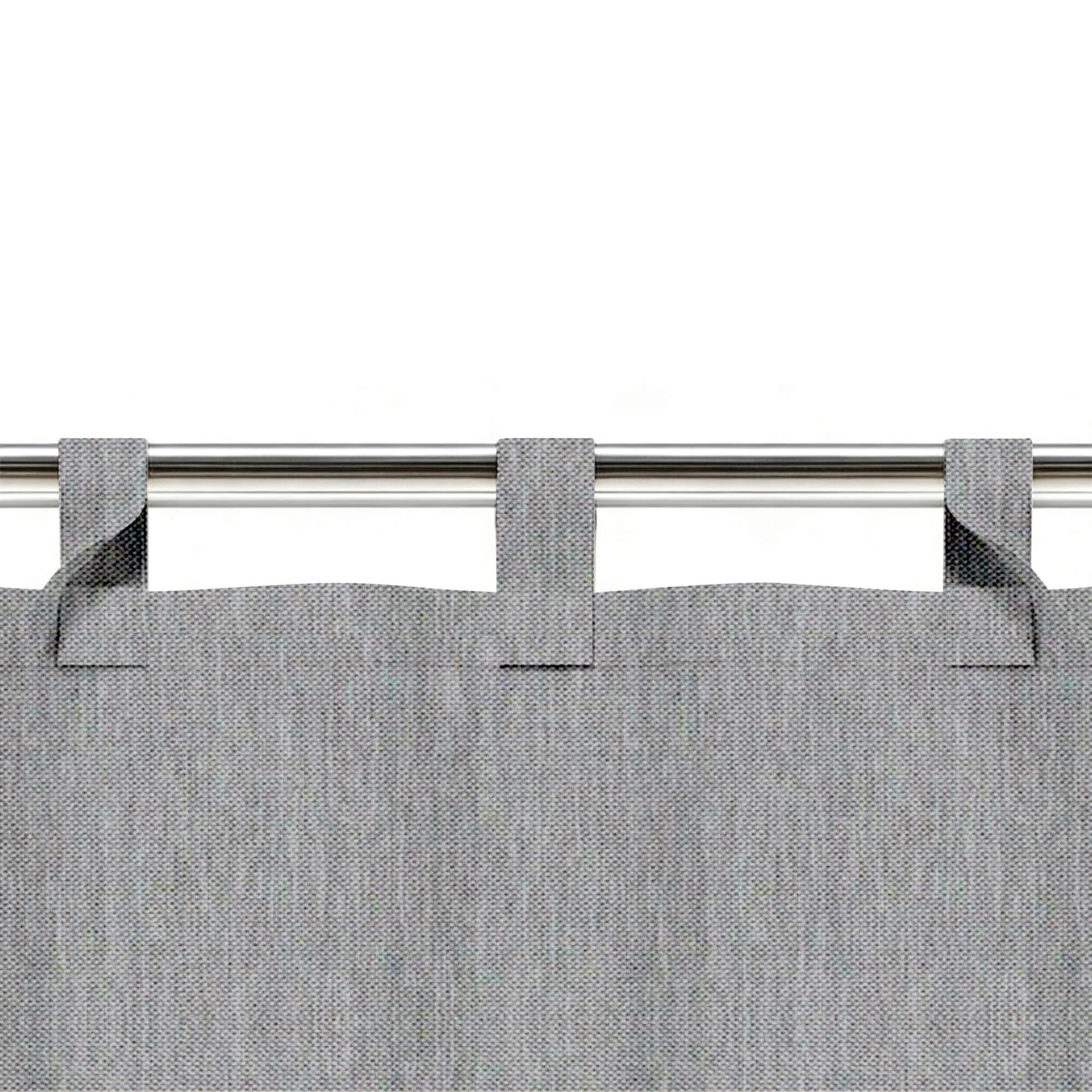 SNOWCITY Custom Sized Outdoor Curtains - Steel Grey