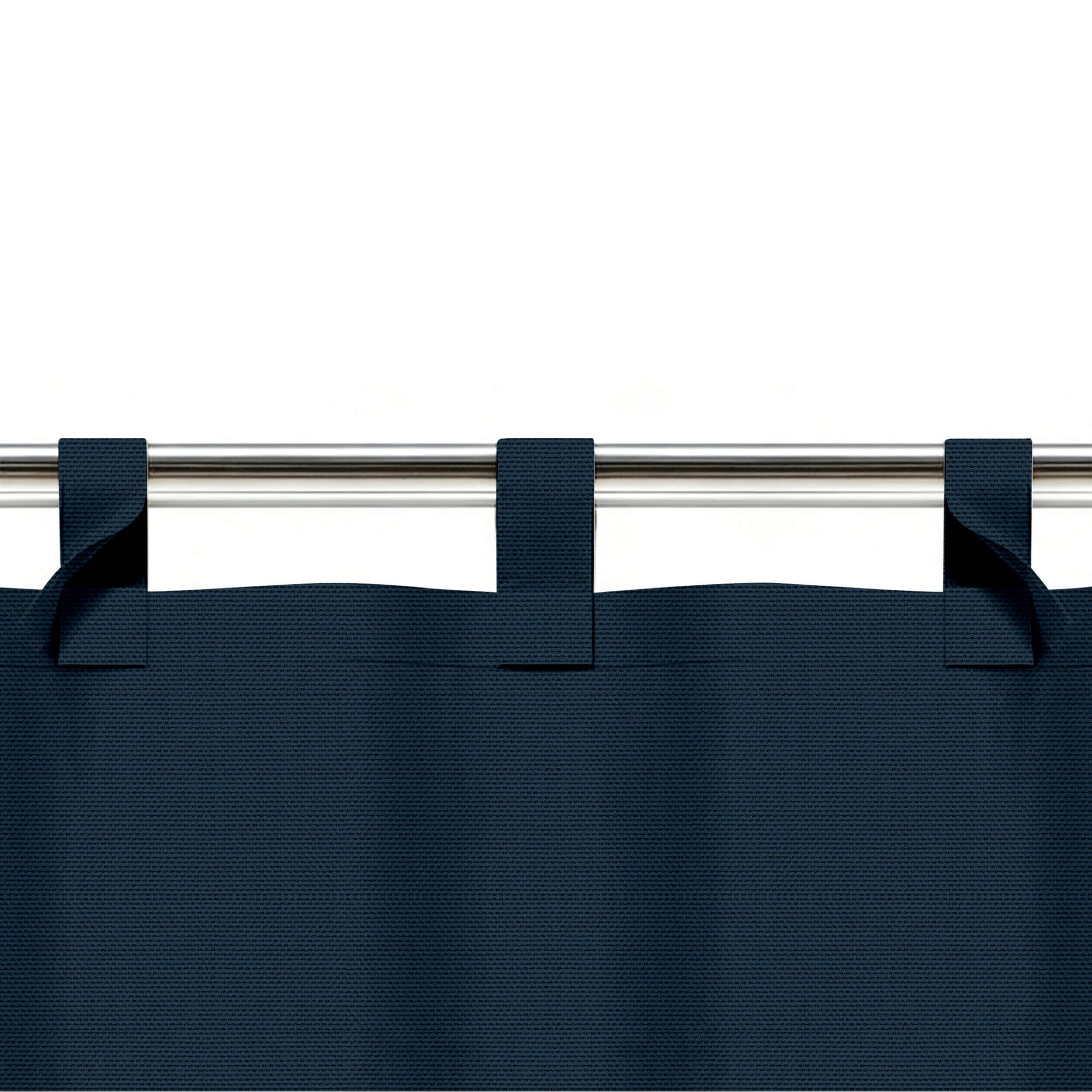 SNOWCITY Custom Sized Outdoor Curtains - Midnight Blue