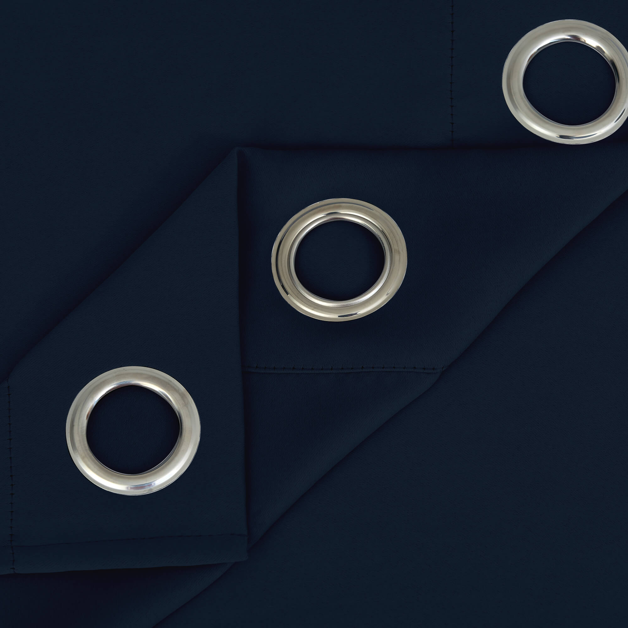 SNOWCITY Blackout Curtains Navy Blue - Grommet Top & Bottom