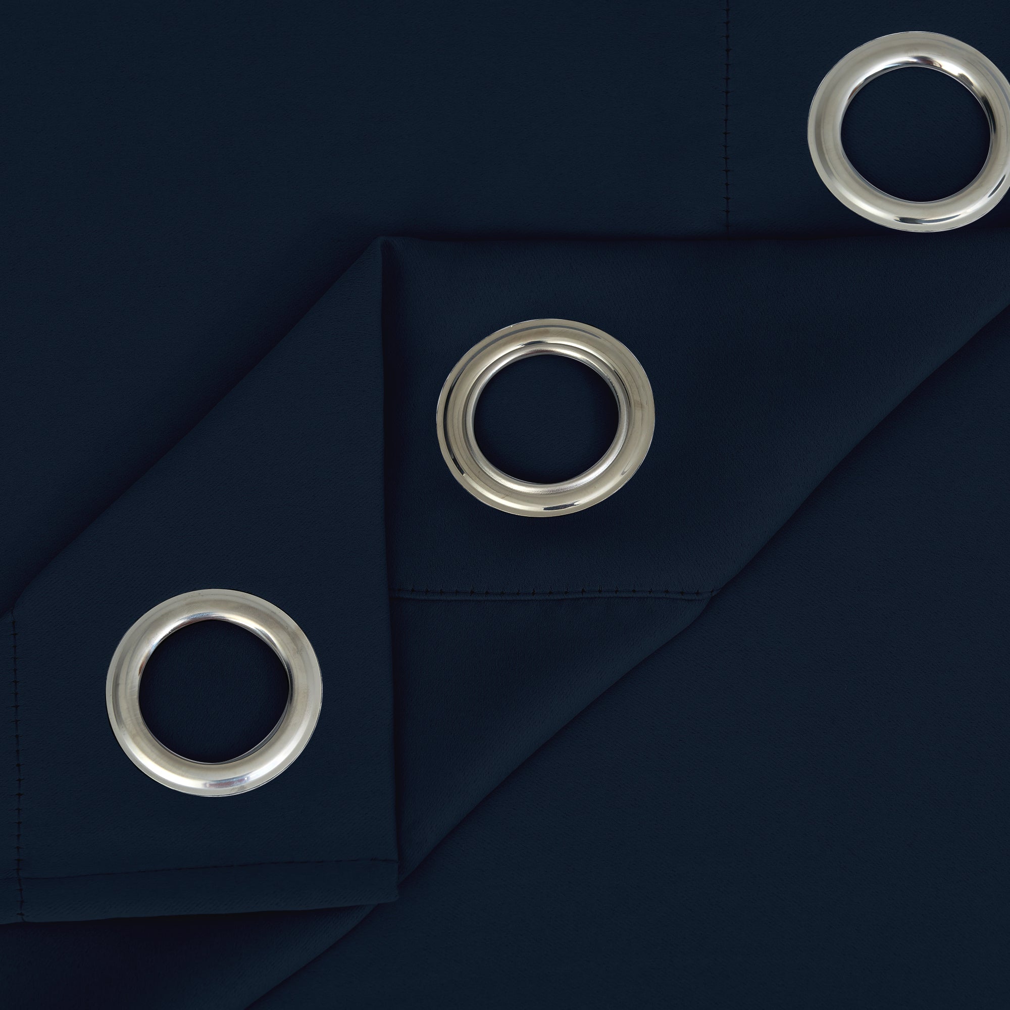 SNOWCITY Blackout Curtains Navy Blue - Grommet Top