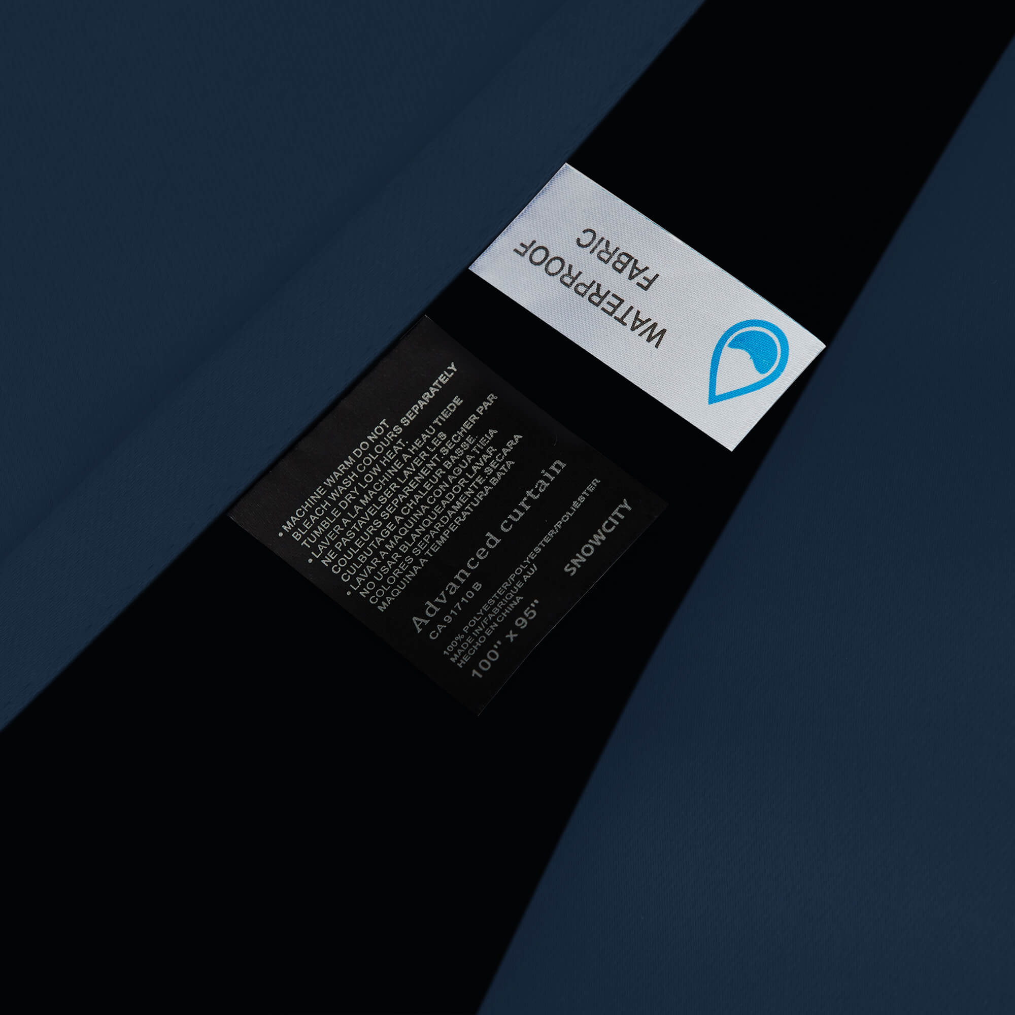 SNOWCITY Blackout Curtains Navy Blue - Grommet Top & Bottom