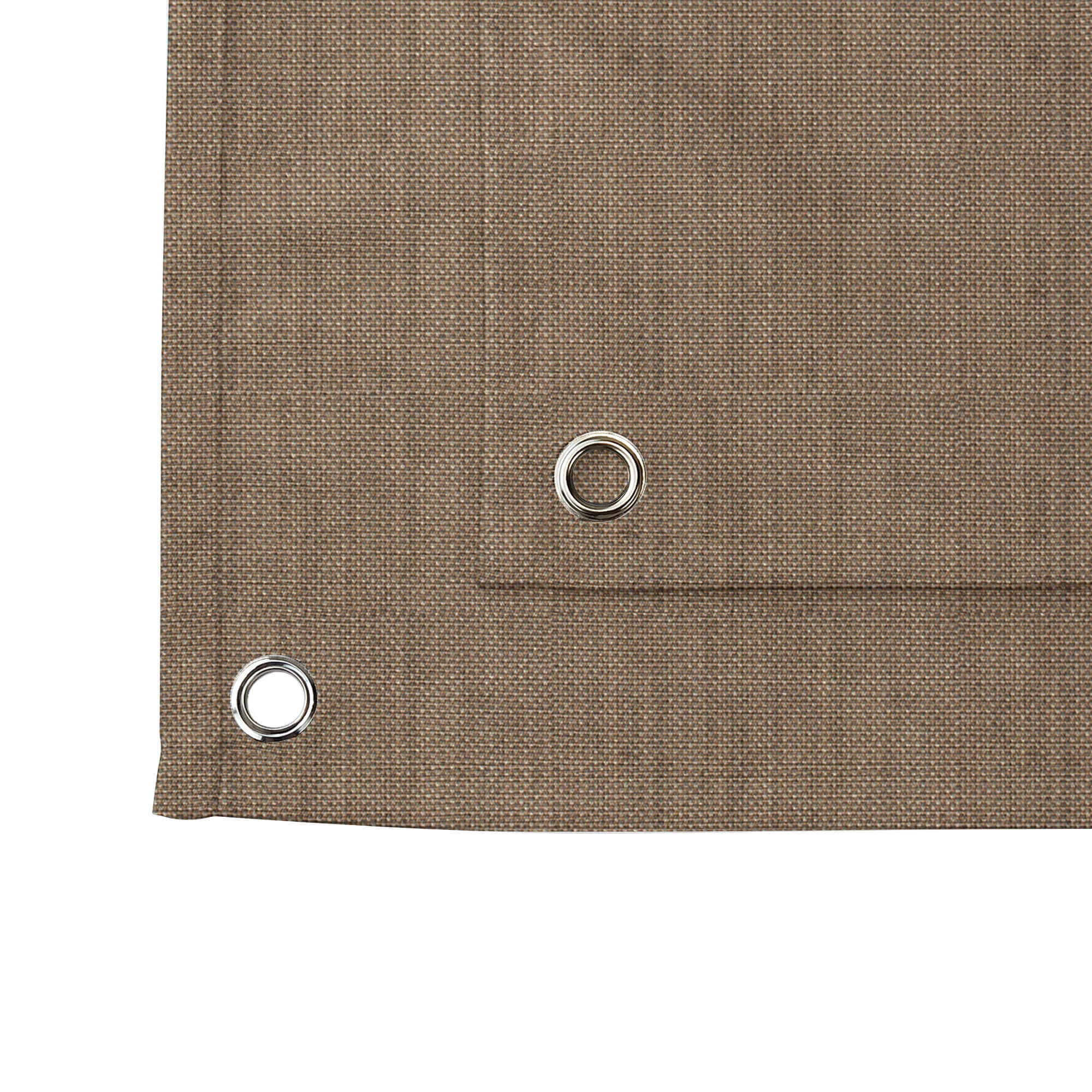 SNOWCITY Custom Sized Outdoor Curtains - Slate Brown