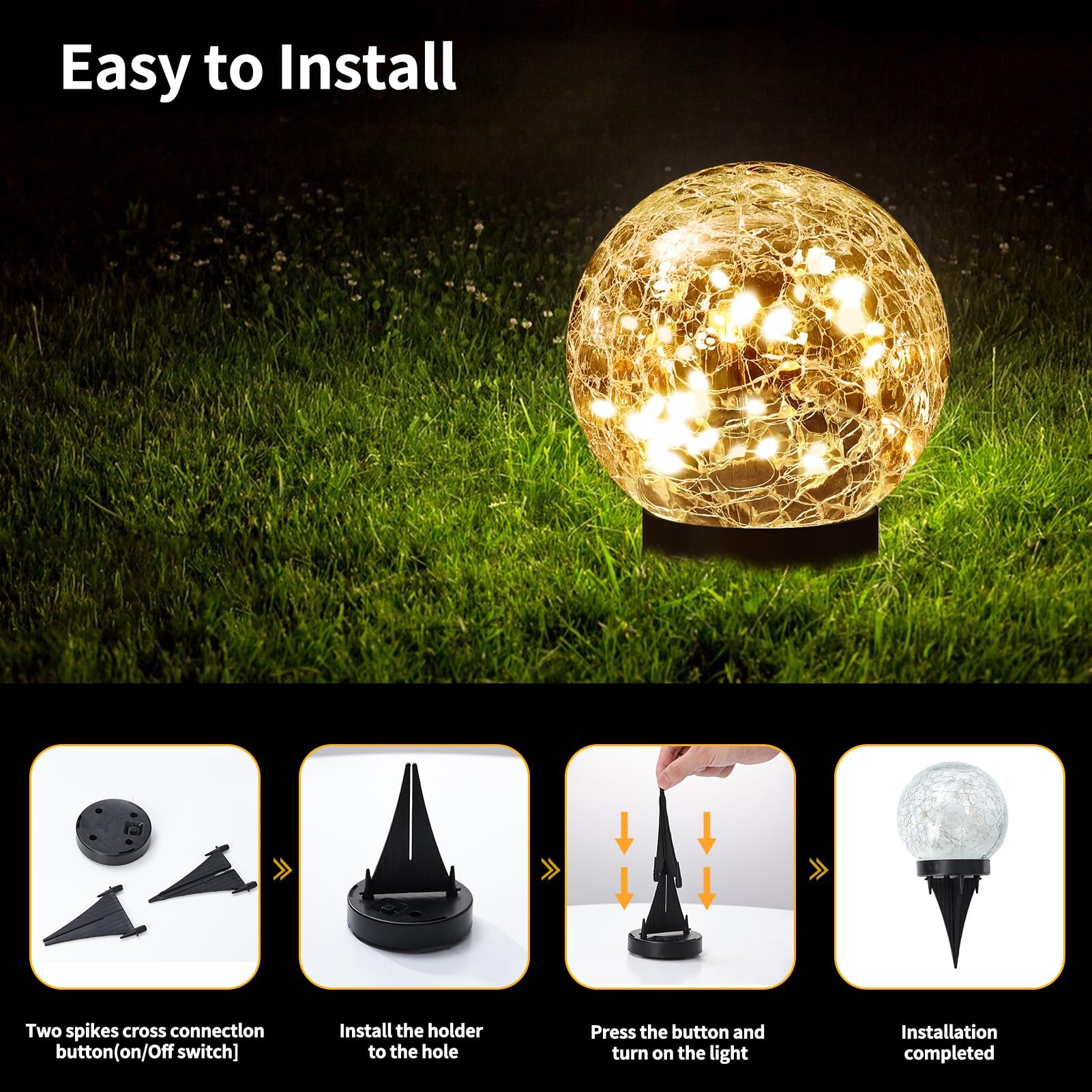 SNOWCITY Outdoor Solar Globe Light