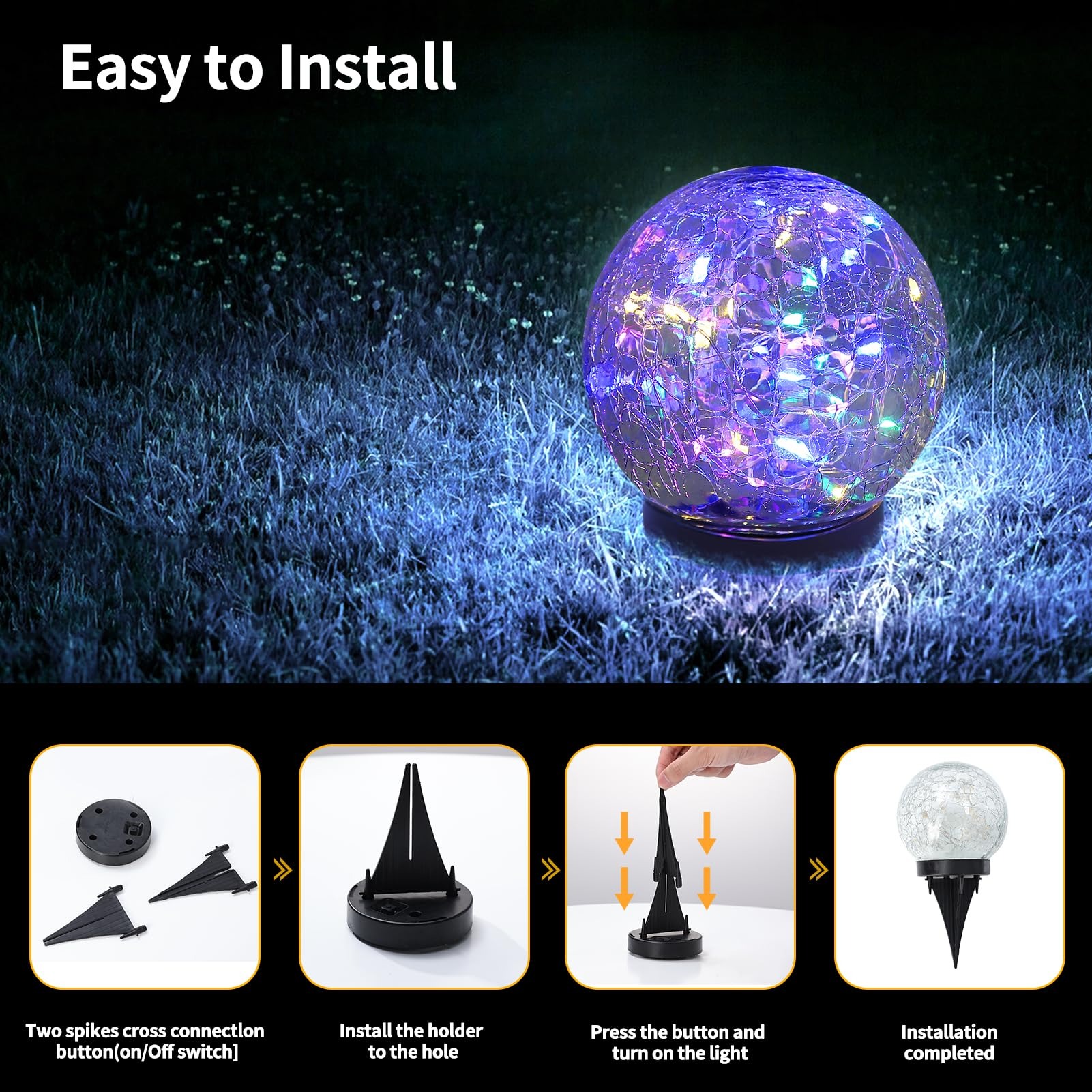SNOWCITY Outdoor Solar Globe Light