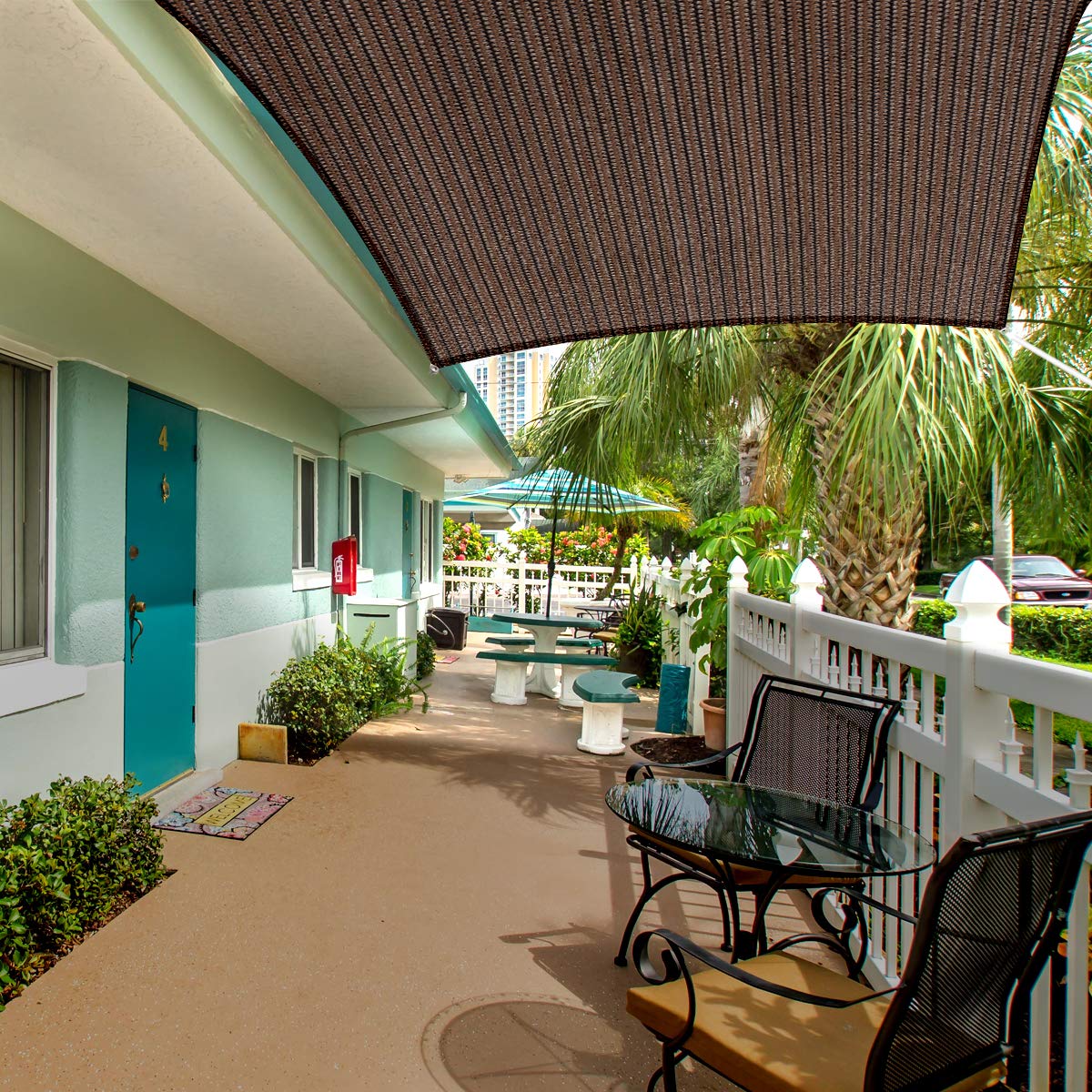 SNOWCITY Custom Triangle HDPE Sun Shade Sail for Patio/Pool