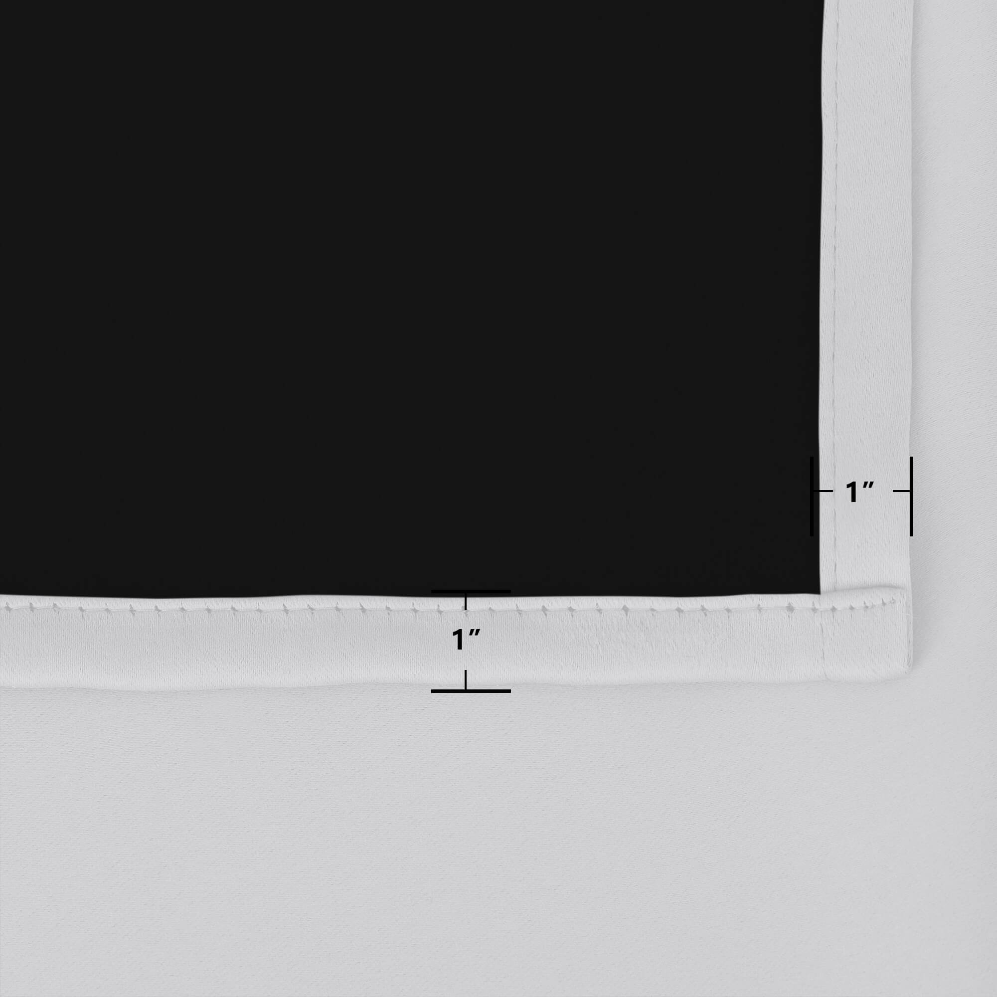 SNOWCITY Blackout Curtains White - Grommet Top