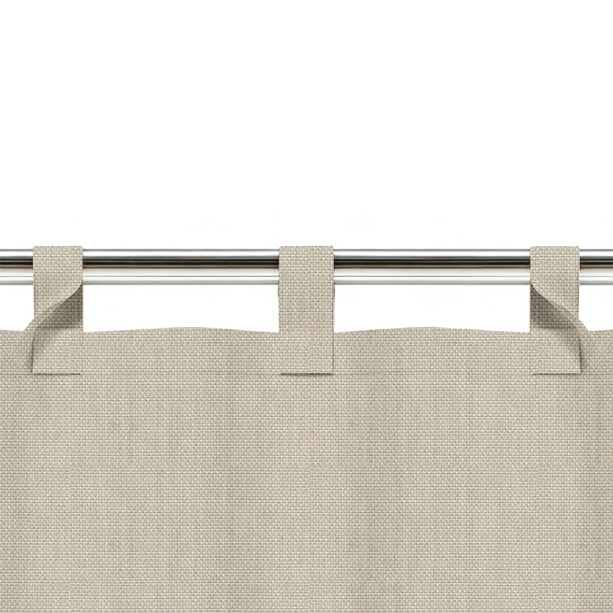 SNOWCITY Custom Sized Outdoor Curtains - Bone White