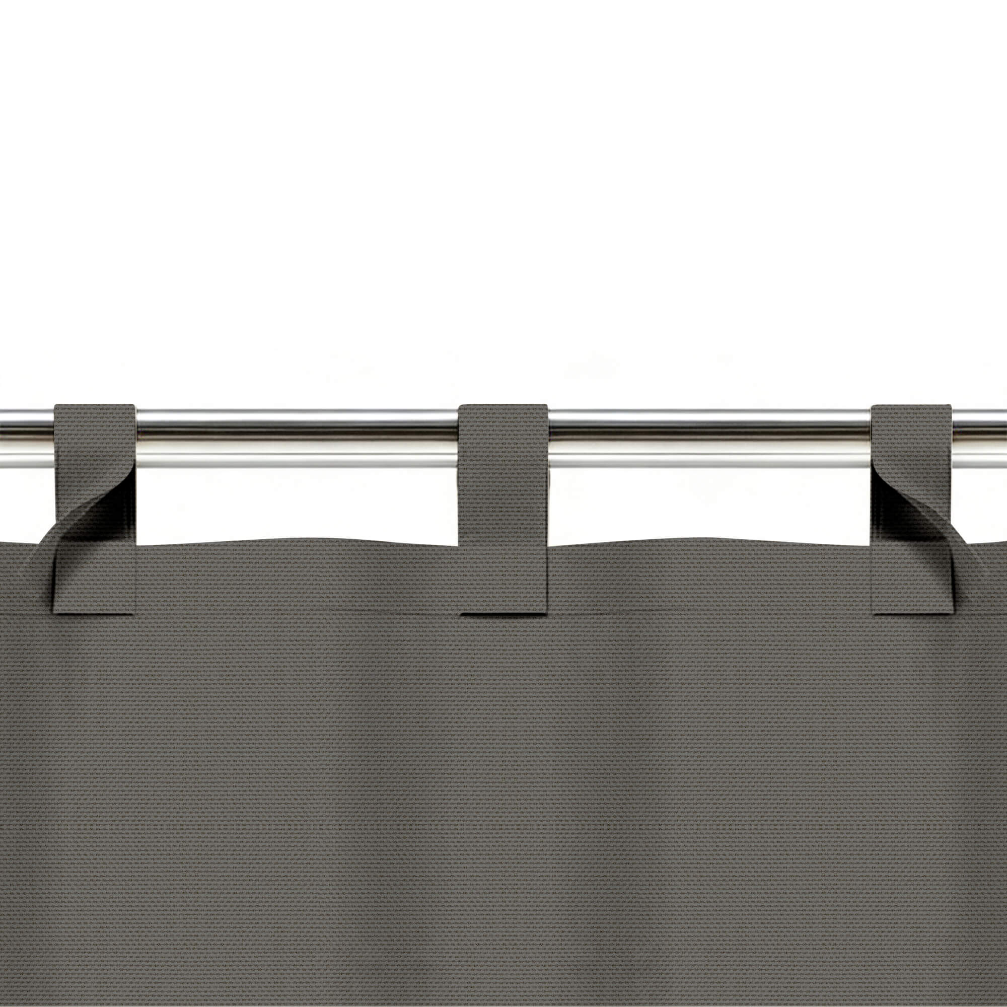 SNOWCITY Custom Sized Outdoor Curtains - Steel Gray