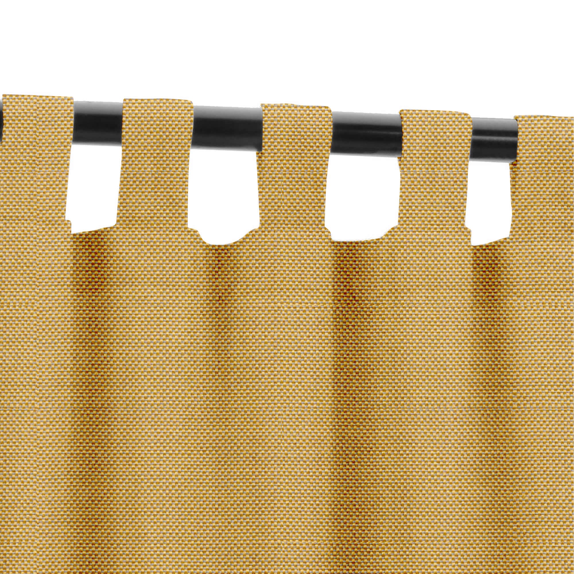 SNOWCITY Custom Sized Outdoor Curtains - Sunflower Yellow