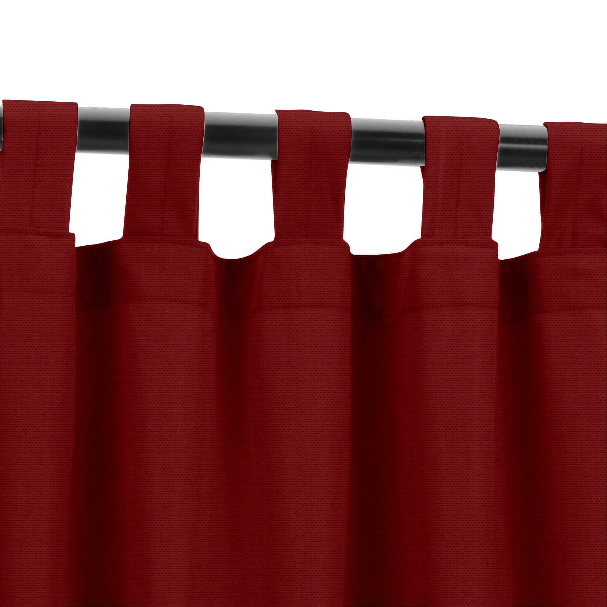 SNOWCITY Custom Sized Outdoor Curtains - Burgundy Red