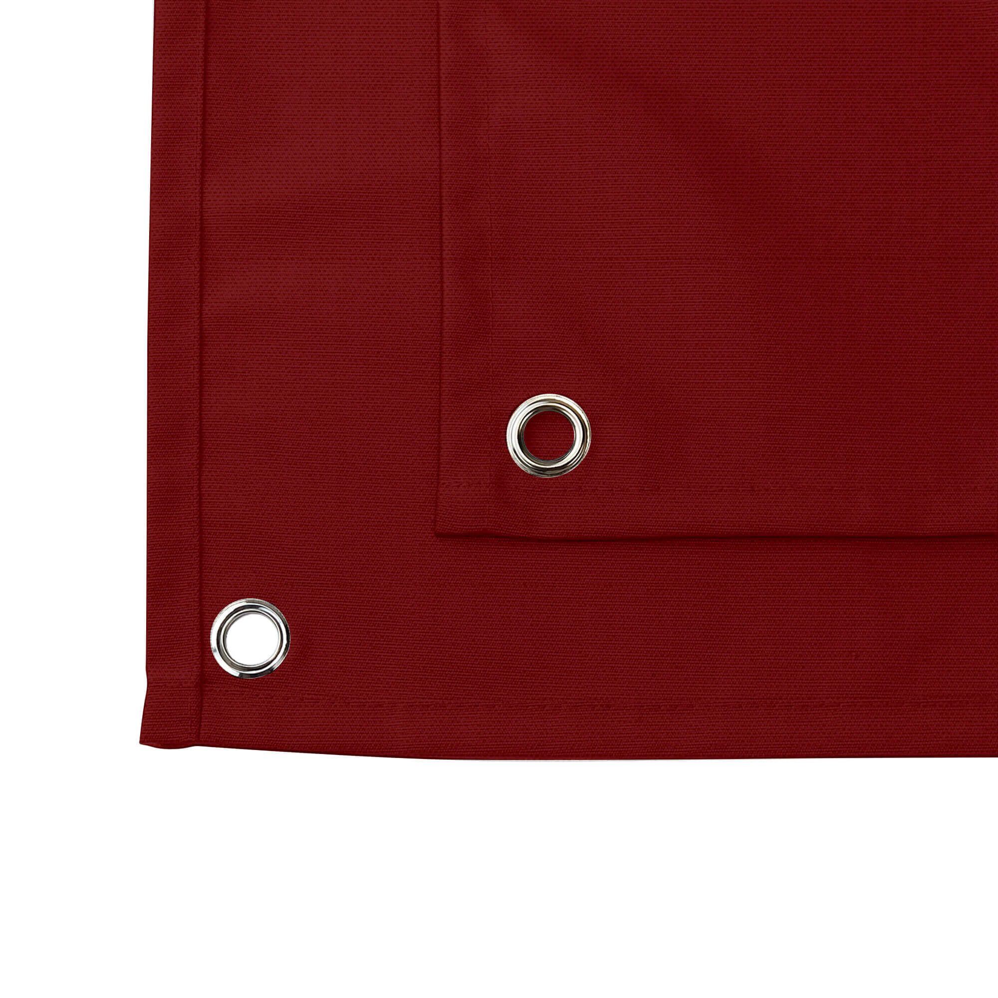 SNOWCITY Custom Sized Outdoor Curtains - Burgundy Red