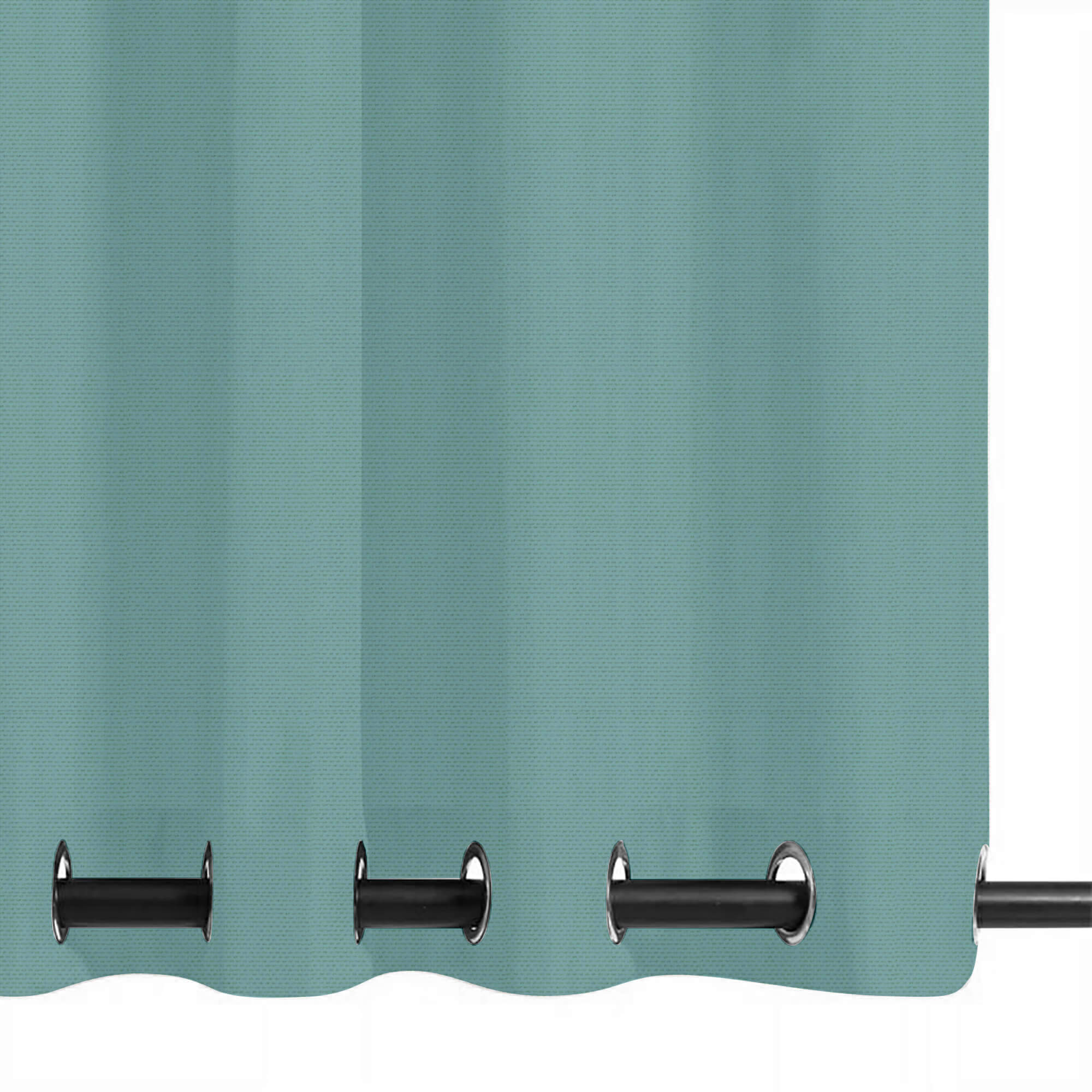 SNOWCITY Custom Sized Outdoor Curtains - Teal Green