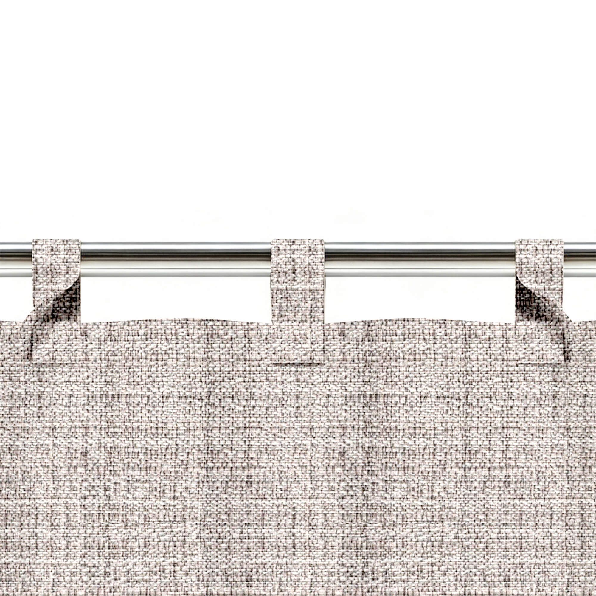 SNOWCITY Custom Sized Outdoor Curtains - Textured Dove Gray