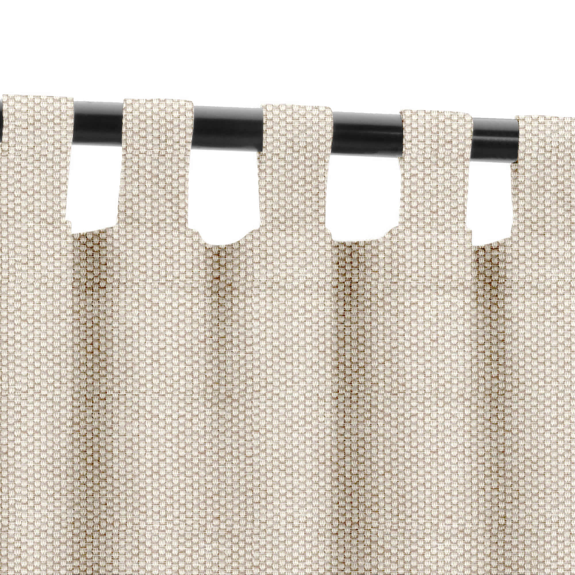SNOWCITY Custom Sized Outdoor Curtains - Oatmeal Linen