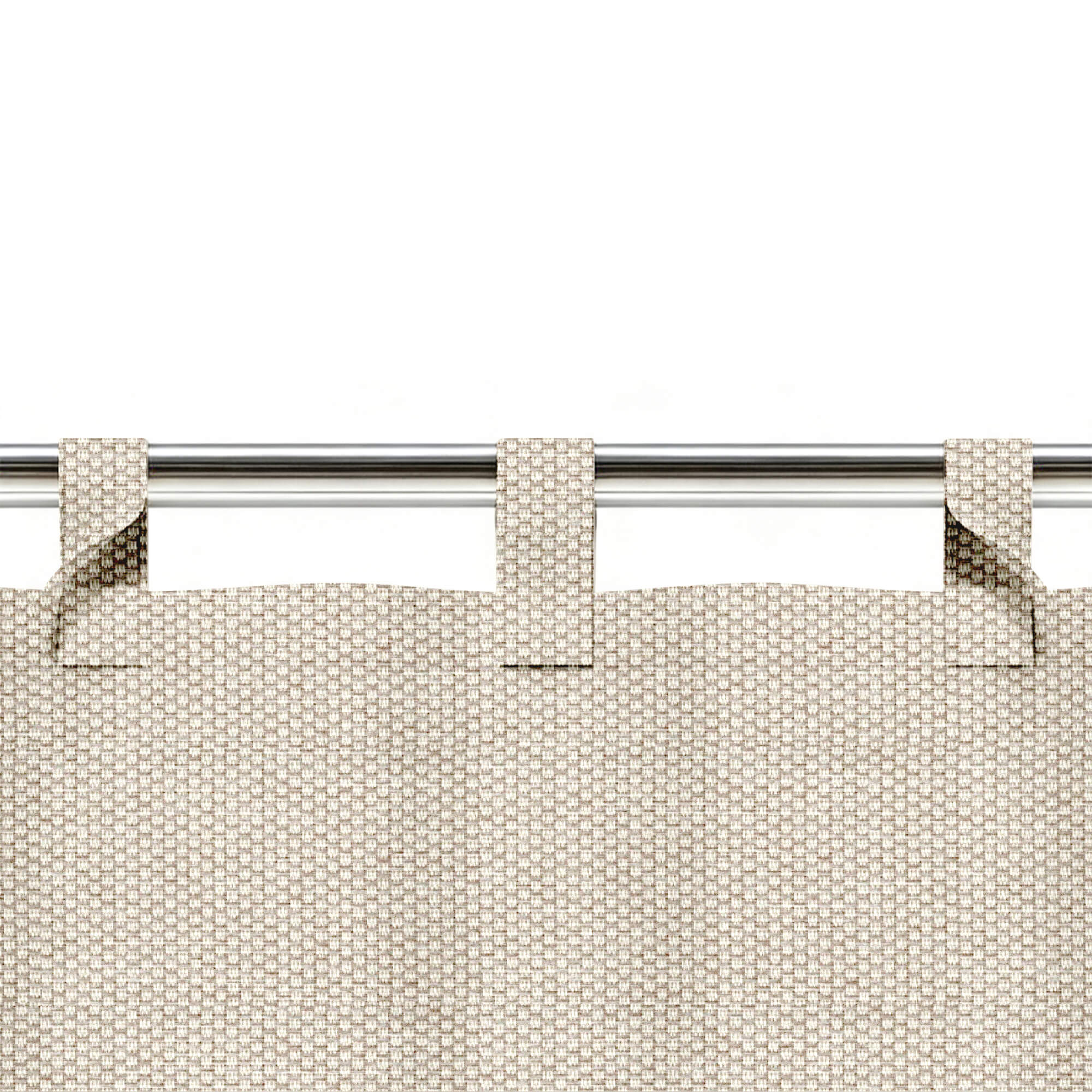 SNOWCITY Custom Sized Outdoor Curtains - Oatmeal Linen