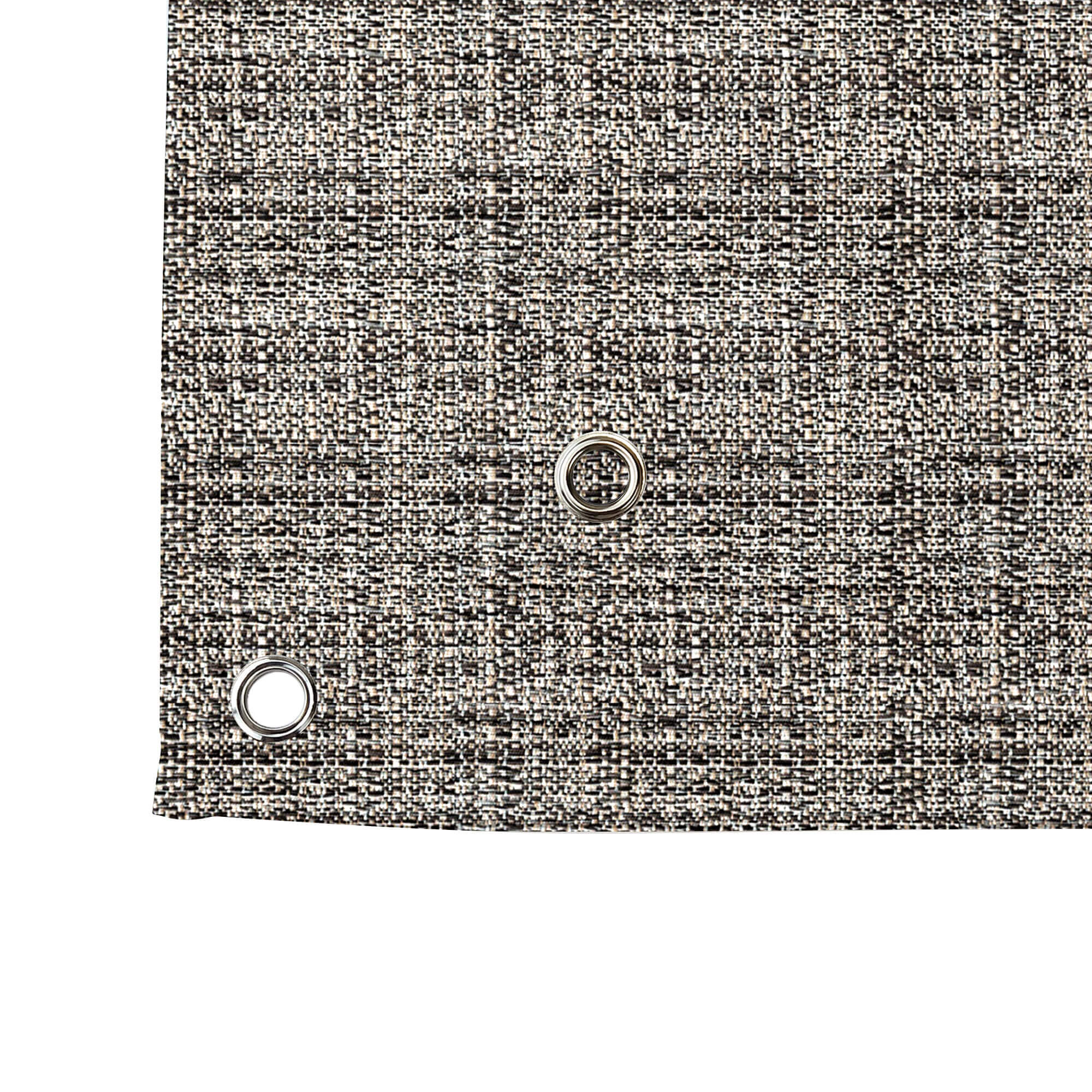 SNOWCITY Custom Sized Outdoor Curtains - Graphite Houndstooth