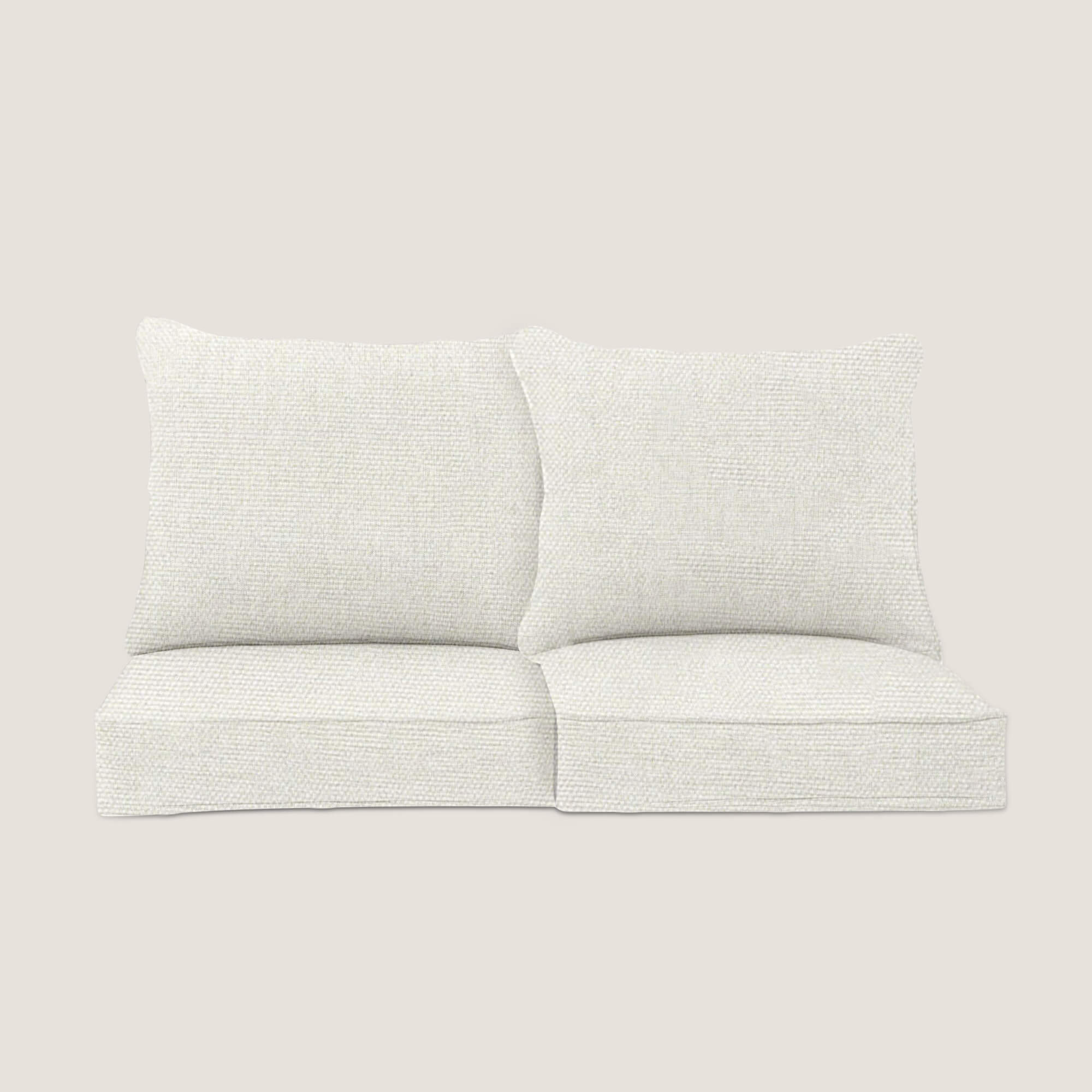 PENGI Outdoor Couch Cushion Set 2 Seats - Pure