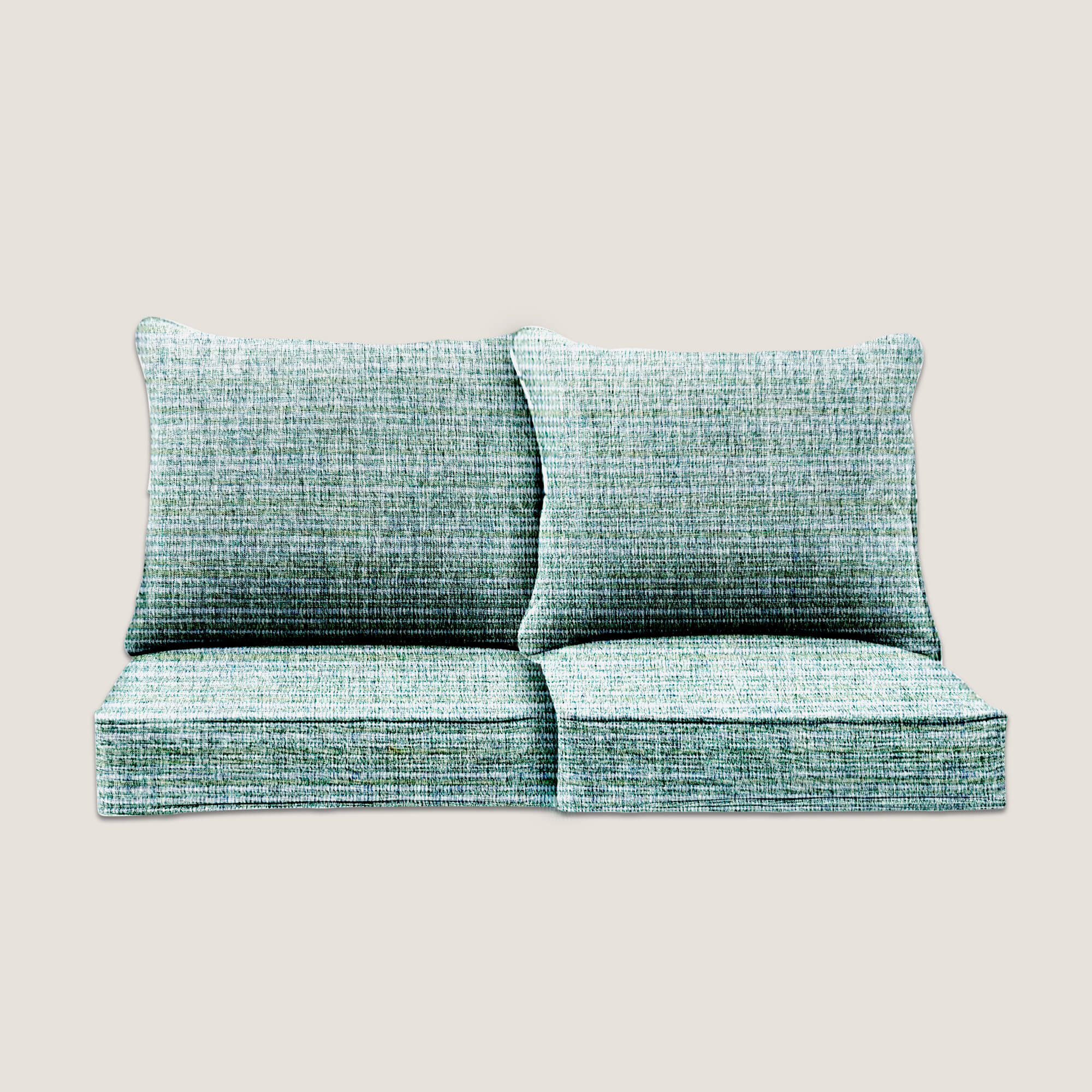 PENGI Outdoor Couch Cushion Set 2 Seats - Bamboo