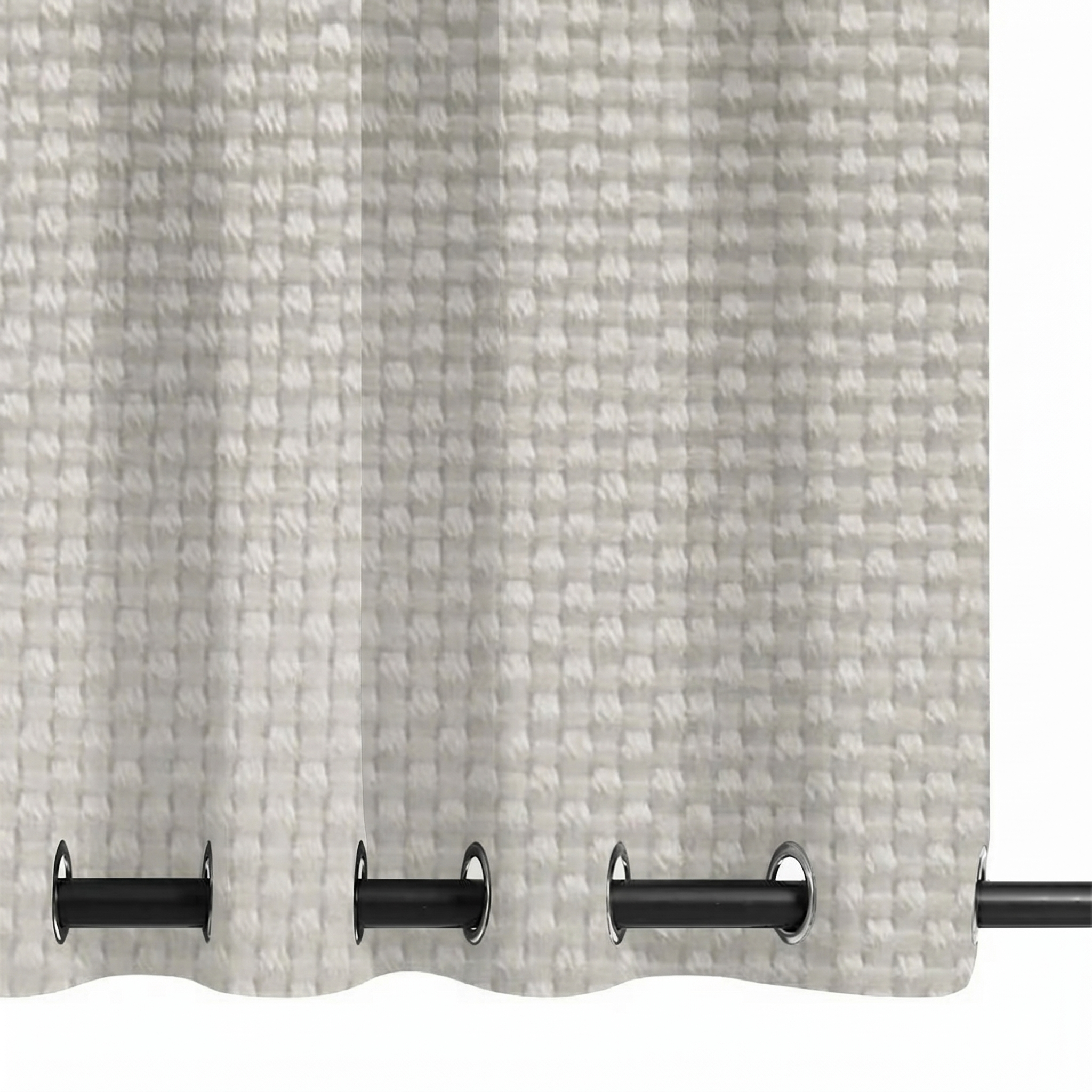 PENGI Outdoor Curtains Waterproof- Canvas Frost White