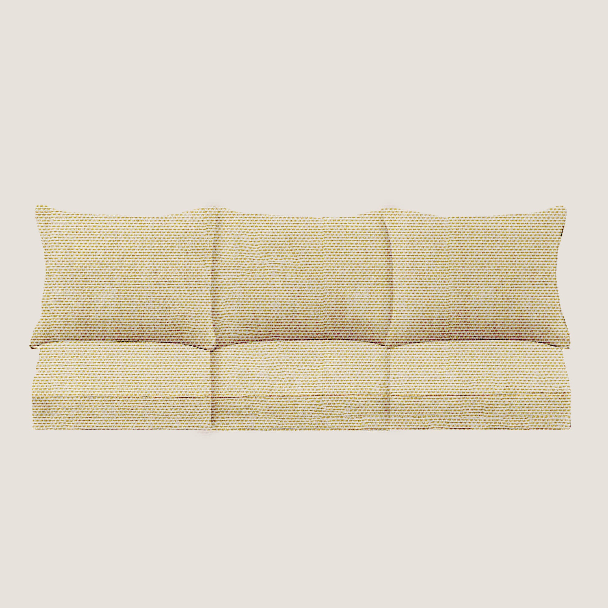 PENGI Outdoor Couch Cushion Set 3 Seats - Canvas