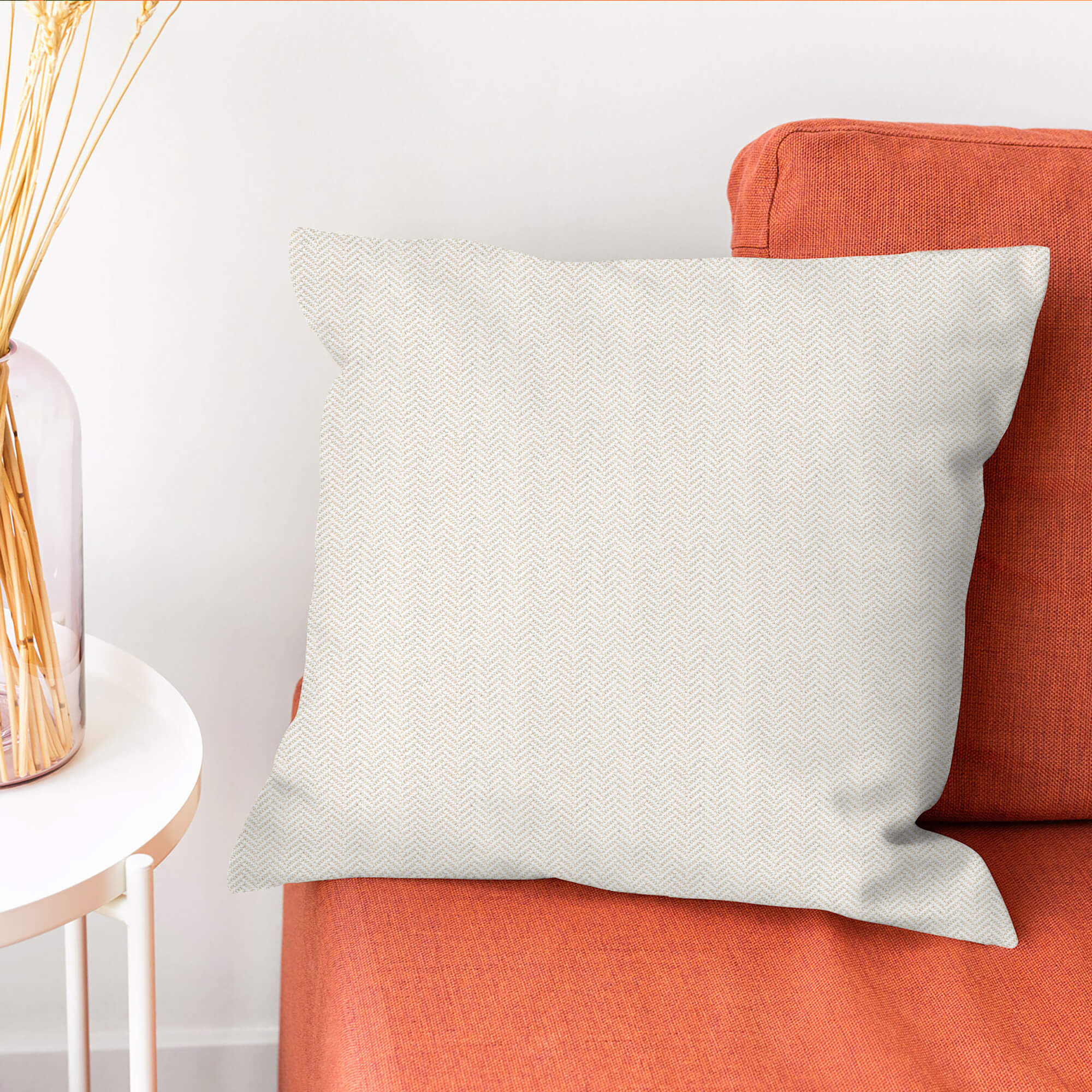 PENGI Waterproof Outdoor Pillow Cover 1 Pcs - Herringbone Bleached Sand