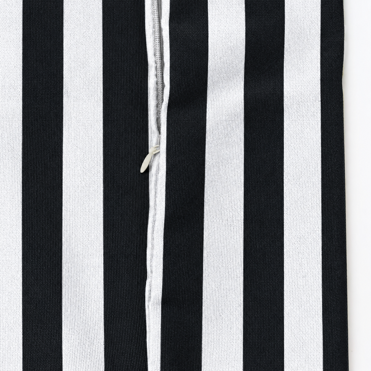 SNOWCITY Striped Outdoor Waterproof Throw Pillow with Insert - Black