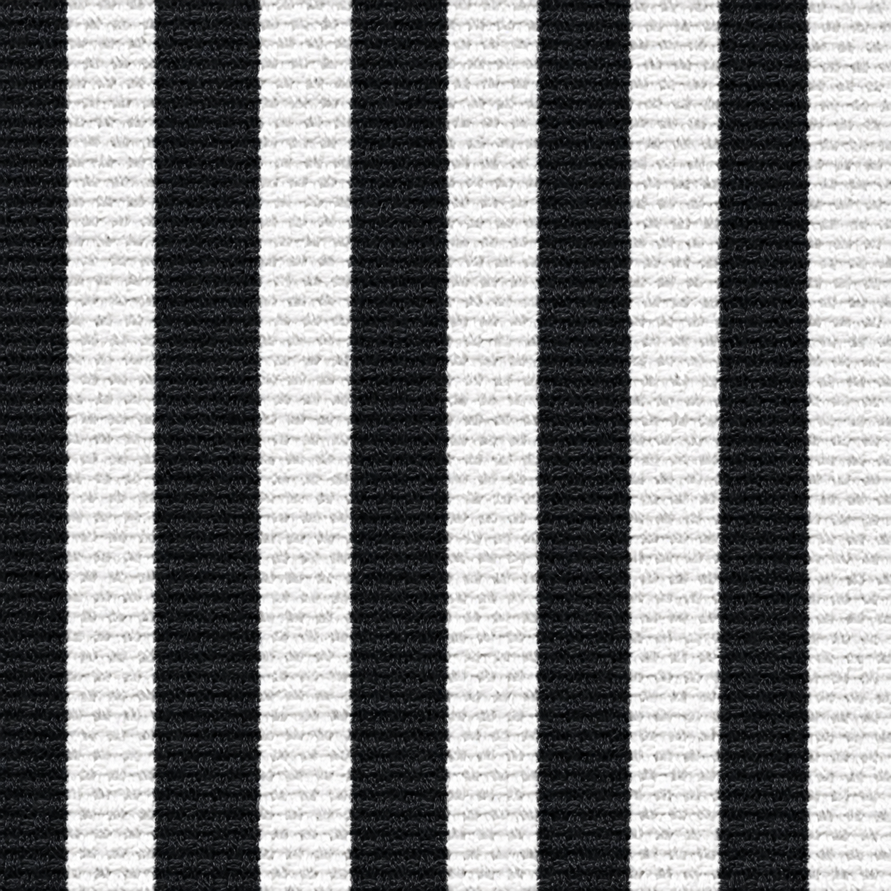 SNOWCITY Striped Outdoor Waterproof Throw Pillow with Insert - Black