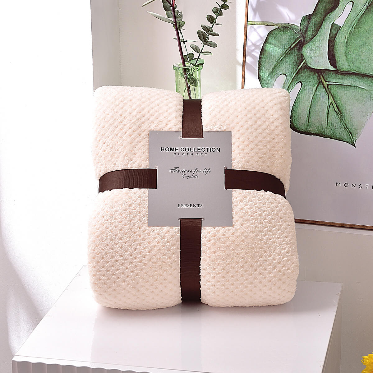 Flannel Throw Blanket for Patio Sofa 18inch-39inch