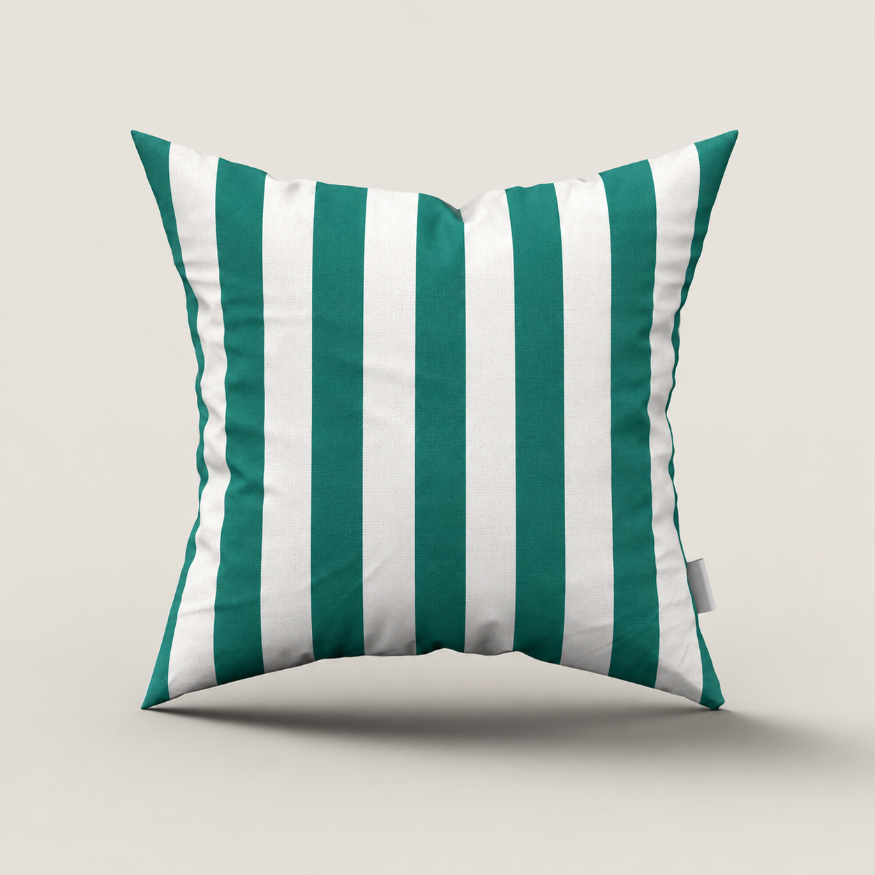 SNOWCITY Striped Outdoor Waterproof Throw Pillow with Insert - Blue Grass