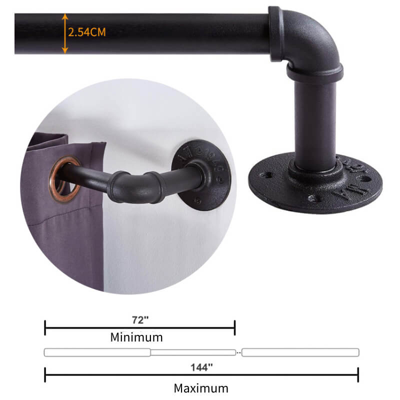 Industrial Outdoor Curtain Rods