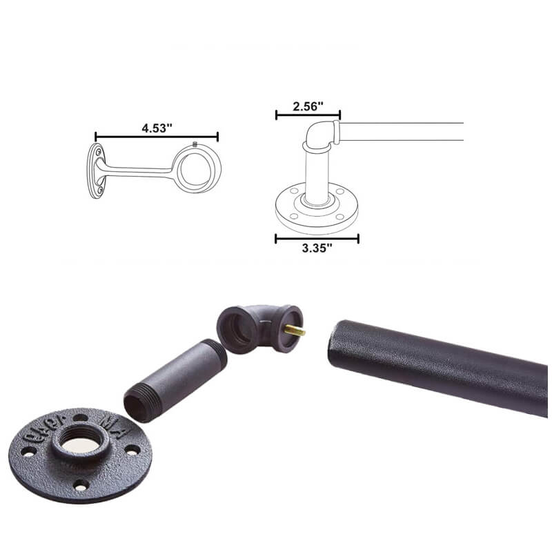 Industrial Outdoor Curtain Rods