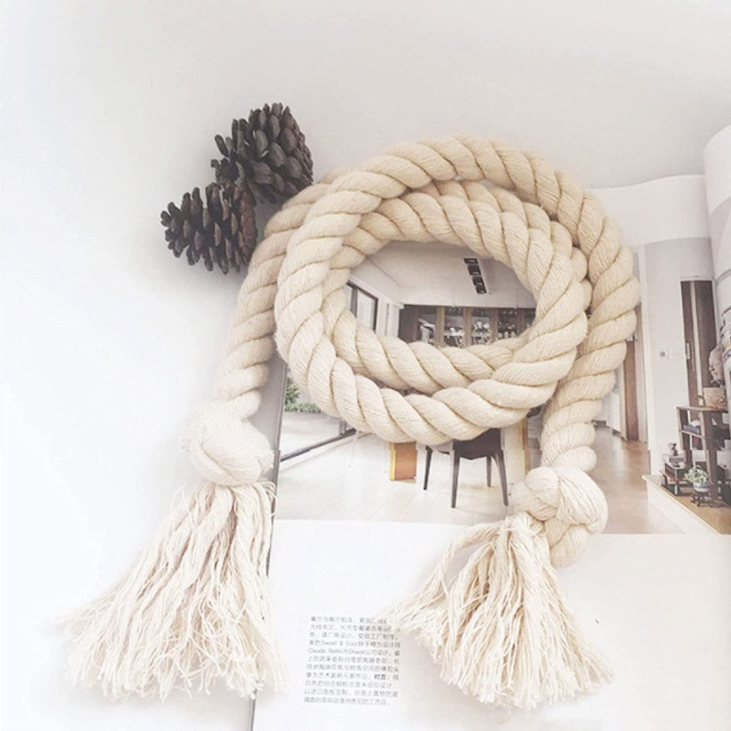 SNOWCITY Cotton Curtain Tiebacks Rope, 1 Pcs