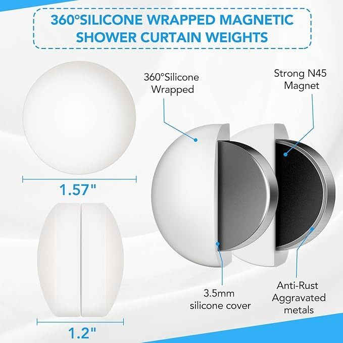 Outdoor curtain weights