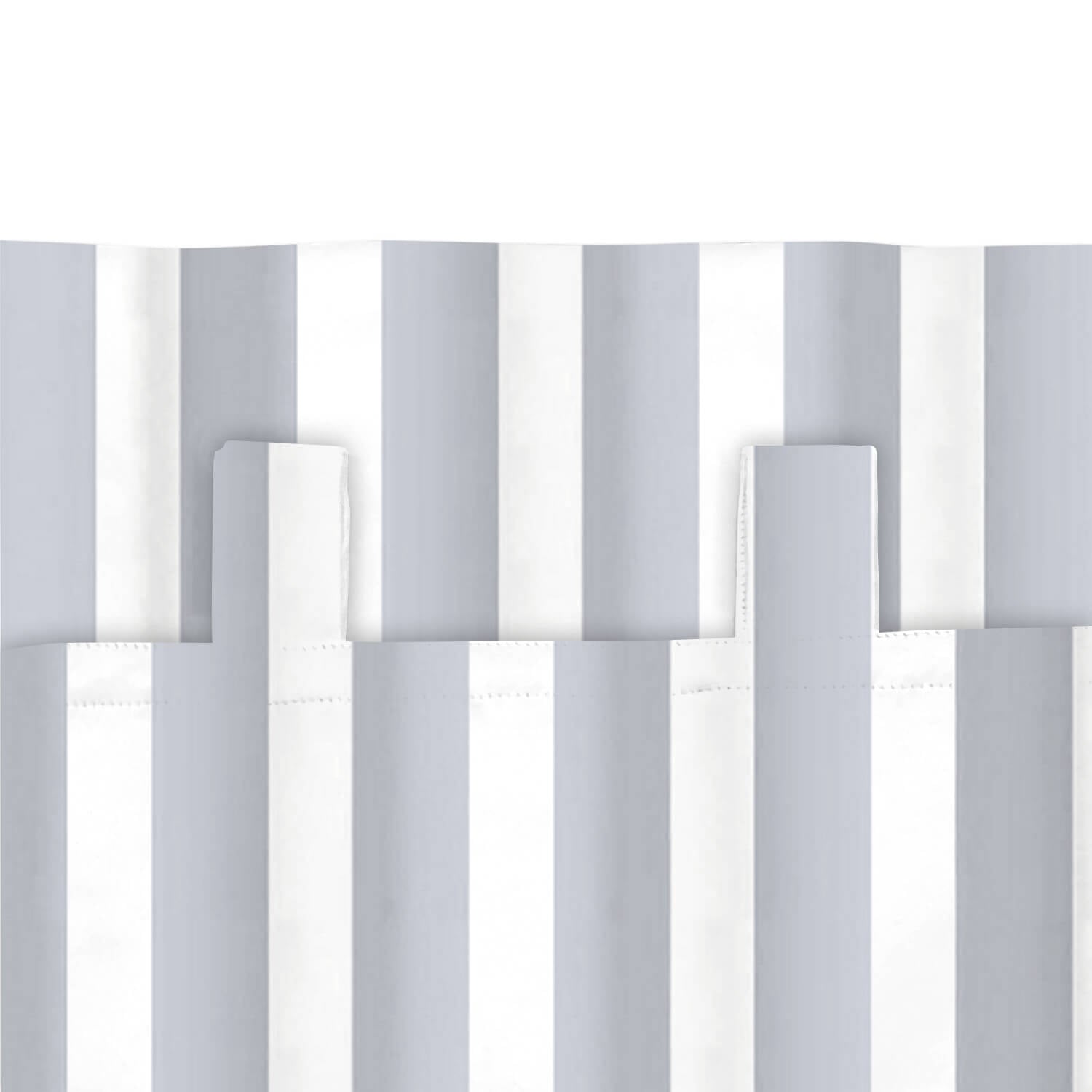 Striped Outdoor Curtains  Waterproof 1 Panel Light Gray