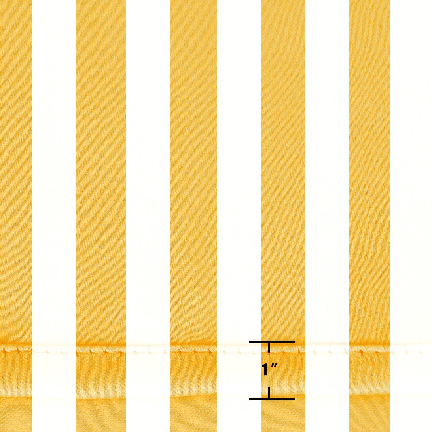 Striped Outdoor Curtains  Waterproof 1 Panel Orange