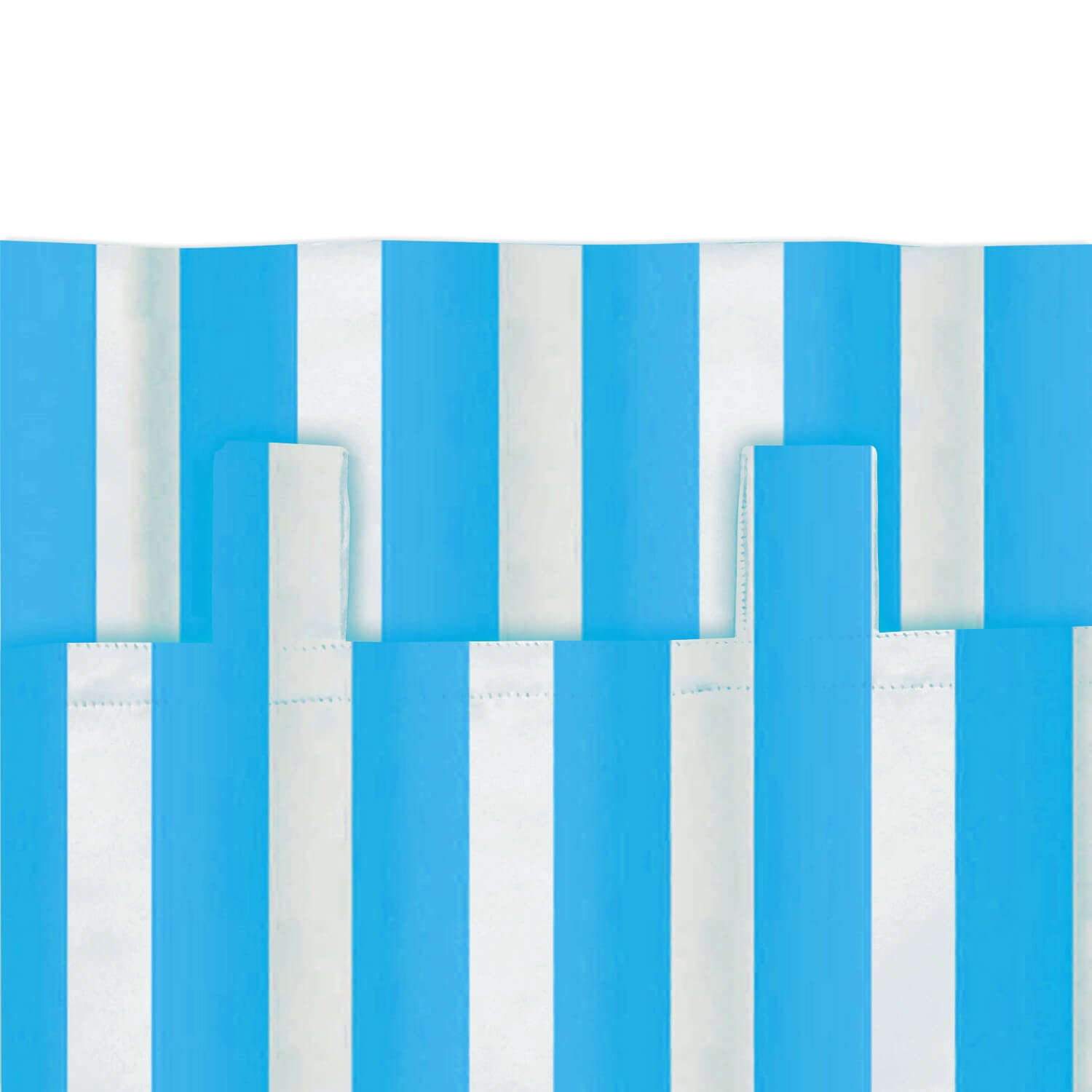 Striped Outdoor Curtains Waterproof 1 Panel SkyBlue