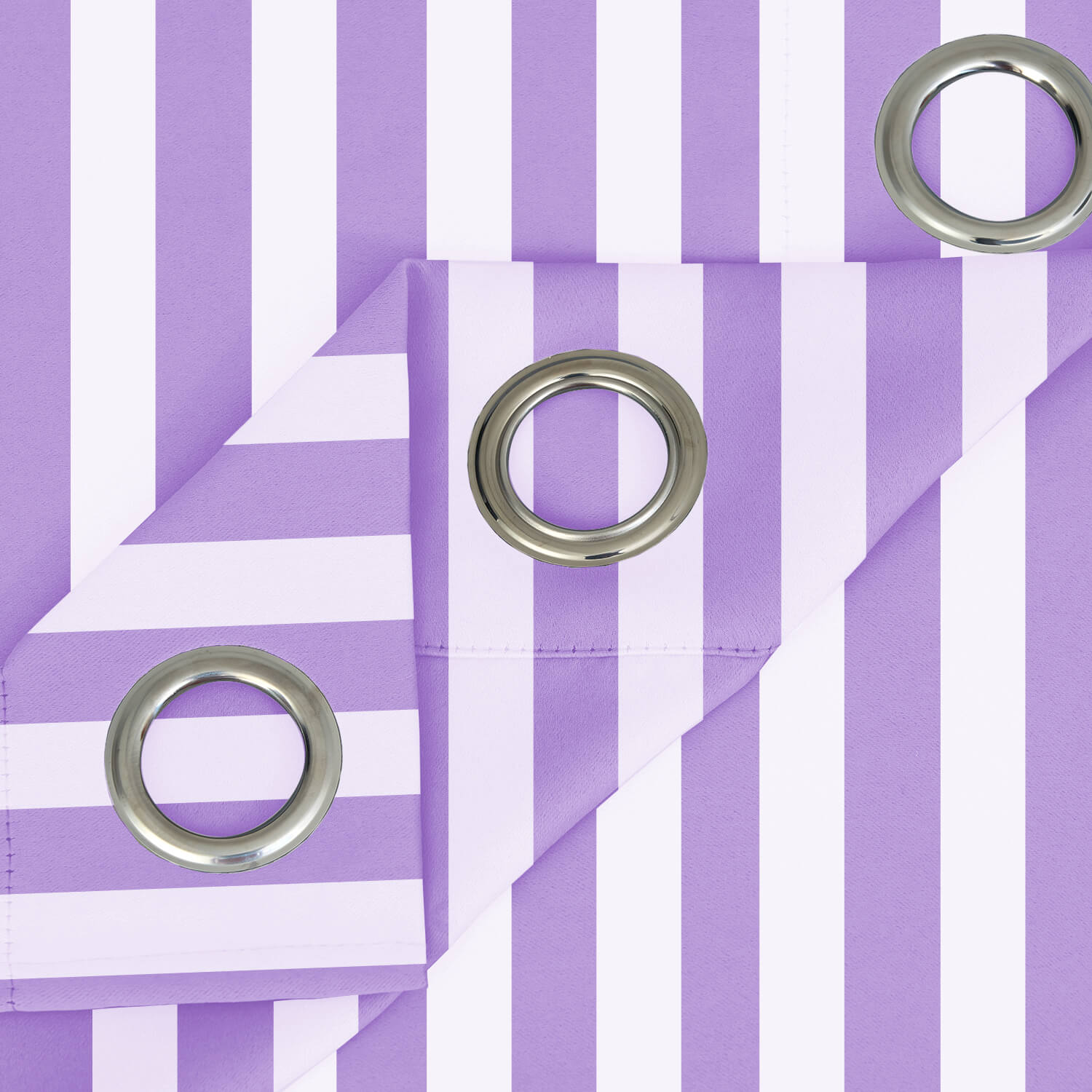 Striped Outdoor Curtains Waterproof 1 Panel Orchid