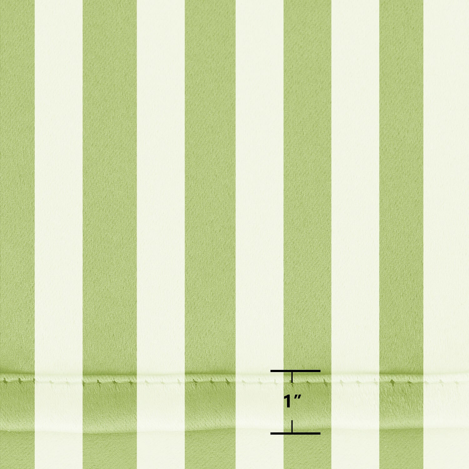 Striped Outdoor Curtains Waterproof 1 Panel LawnGreen