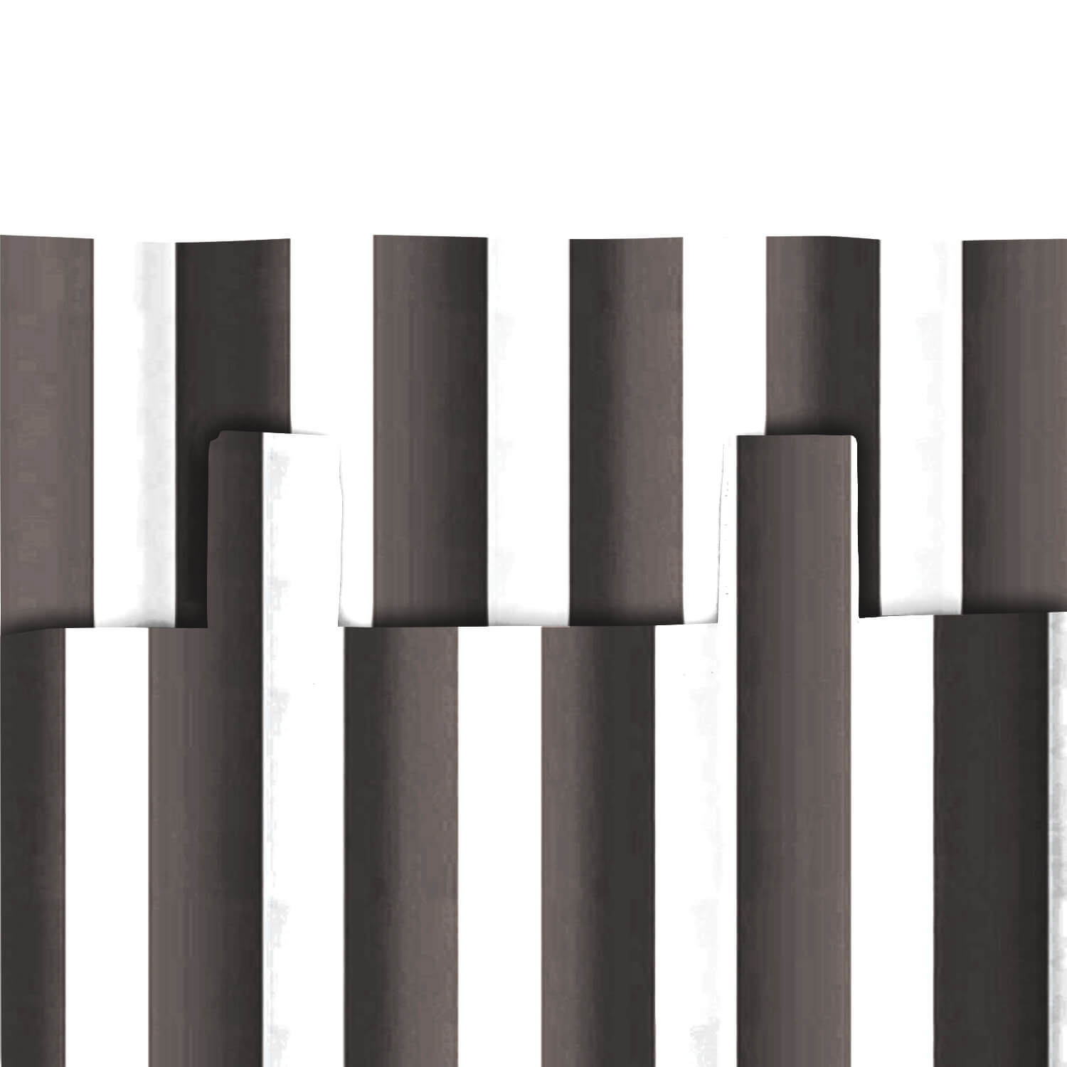 Striped Outdoor Curtains  Waterproof 1 Panel Bisque